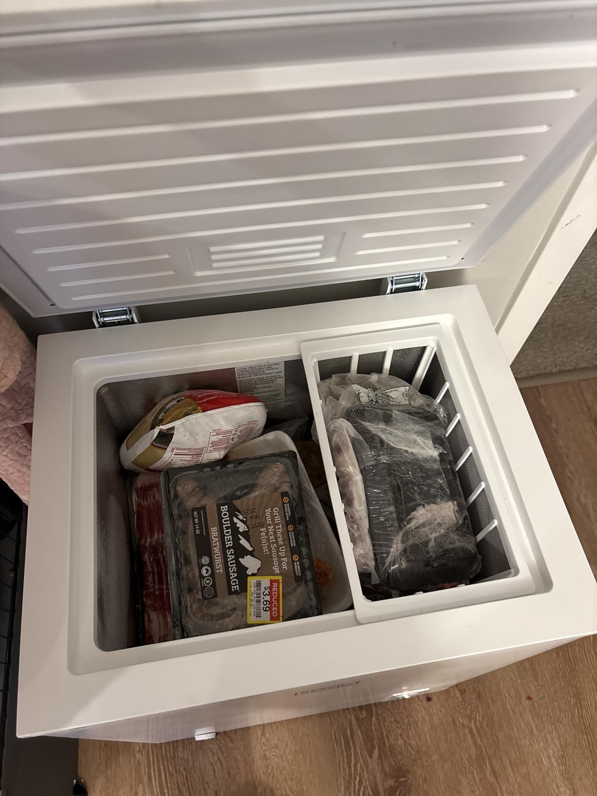 BLACK+DECKER 7.0 Cu. Ft. Chest Freezer, Holds up to 245 Lbs. of Frozen Food with Organizer Basket - Customer Photo 2