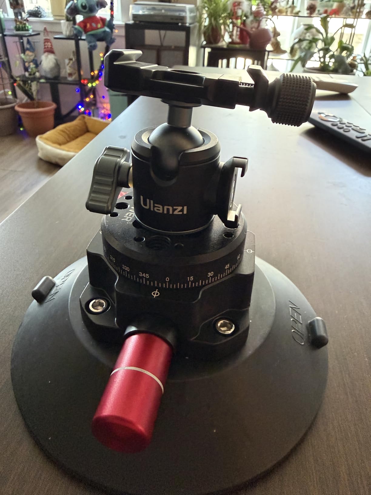 ULANZI U-80L Metal Ball Head Camera Mount Arca Swiss 360 Rotating with Quick Release Plate & Cold Shoe, 22lbs/10kg Load for 1/4