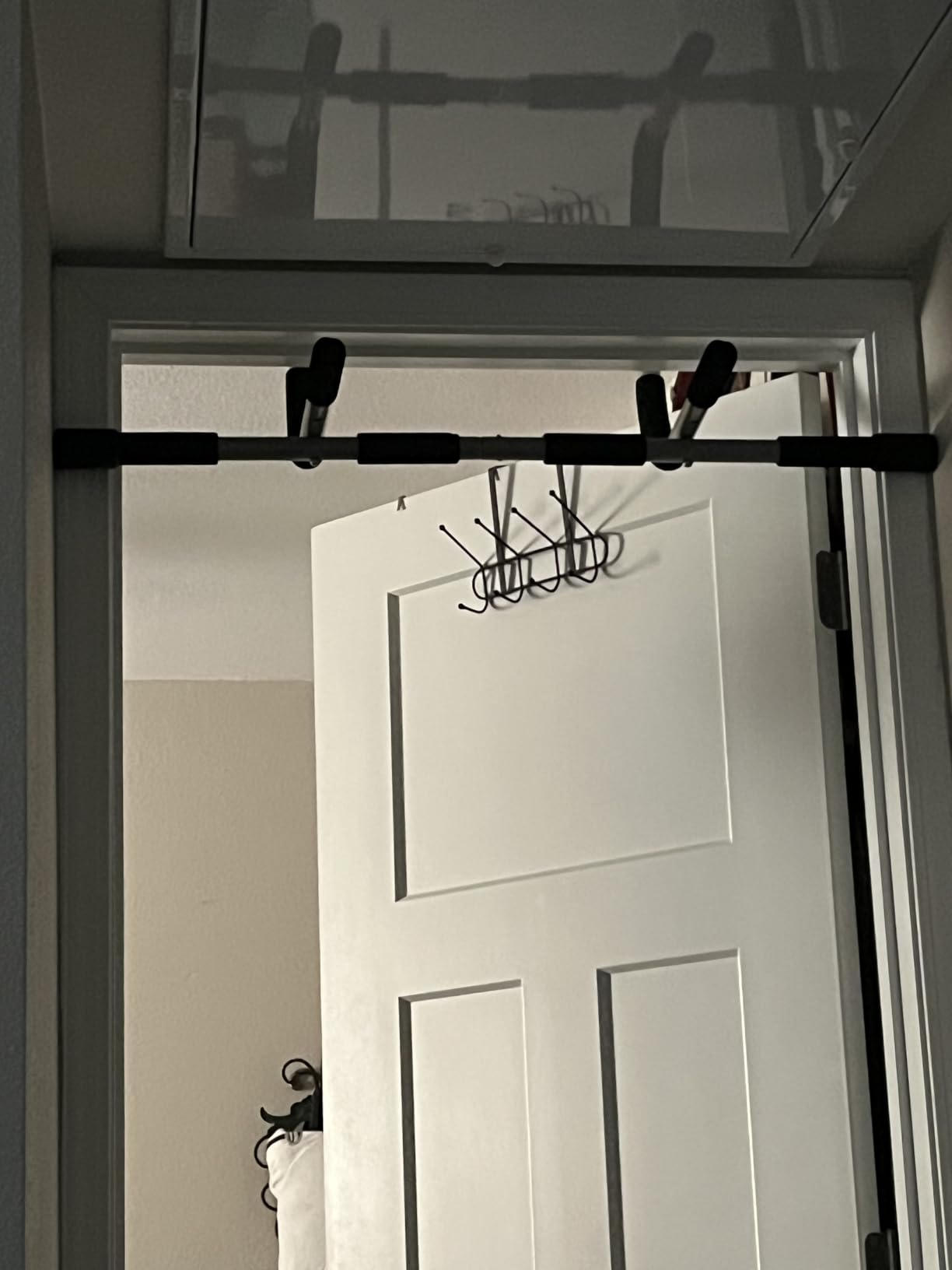 Ally Peaks Pull Up Bar for Doorway | Thickened Steel Max Limit 440 lbs Upper Body Fitness Workout Bar| Multi-Grip Strength for Doorway | Indoor Chin-Up Bar Fitness Trainer for Home Gym Portable - Customer Photo 2