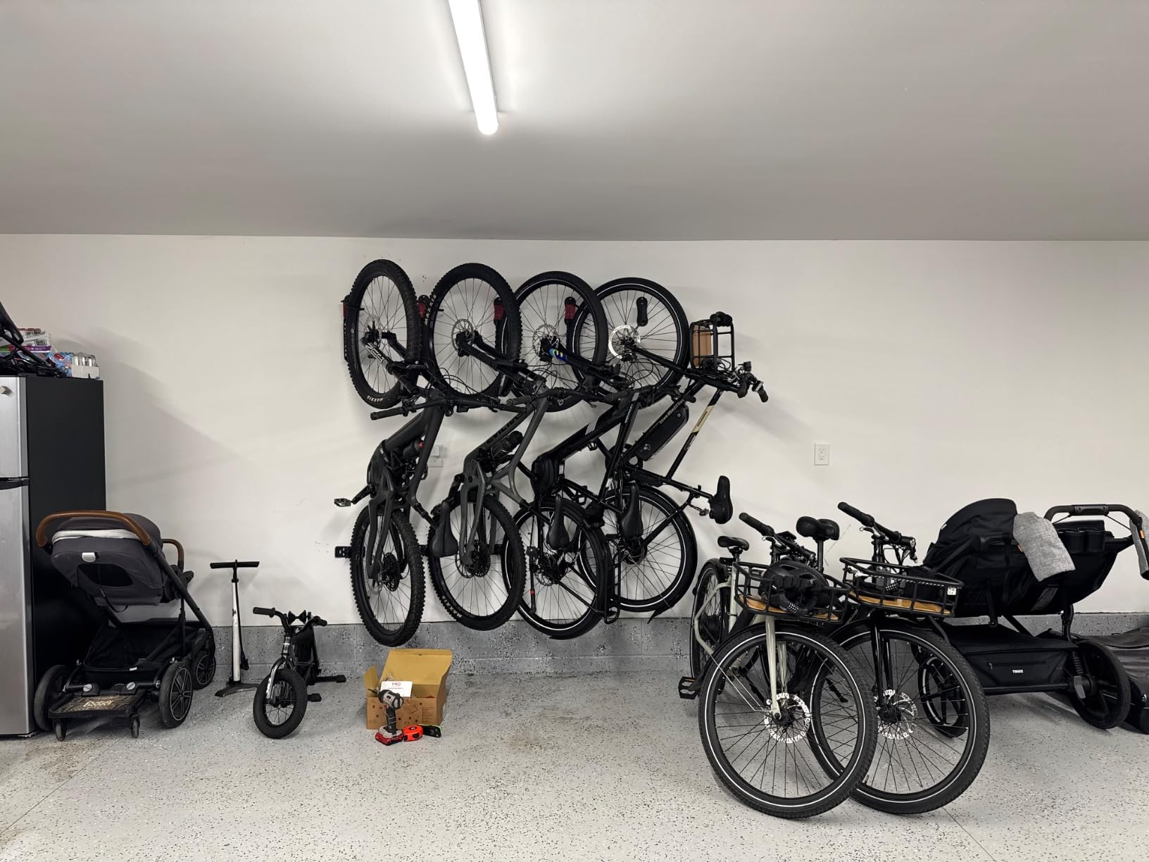 PRO BIKE TOOL Swivel Bike Rack - 2 Pack Indoor Wall Mount for Bicycles in Home and Garage - Vertical Hanging Rack for Space-Saving Storage - Secure Hook for MTB, Road, Hybrid and Kids Bikes Customer Review PRO BIKE TOOL Swivel Bike Rack - 2 Pack Indoor Wall Mount for Bicycles in Home and Garage - Vertical Hanging Rack for Space-Saving Storage - Secure Hook for MTB, Road, Hybrid and Kids Bikes - Customer Photo 2