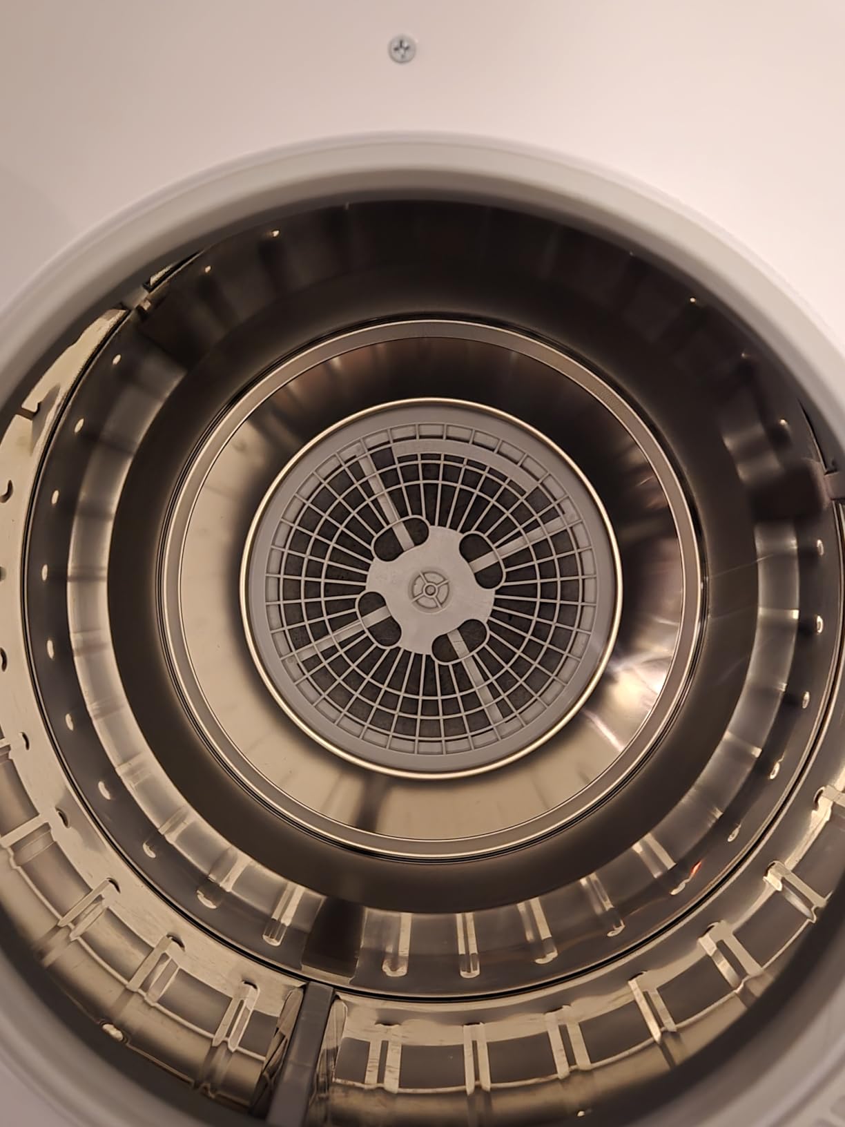 Euhomy Compact Laundry Dryer, 3.5 cu ft Front Load Stainless Steel Clothes Dryers With Exhaust Pipe, 1500W, LCD Control Panel Four-Function Portable Dryer For Apartments, Home, Dorm, White - Customer Photo 2