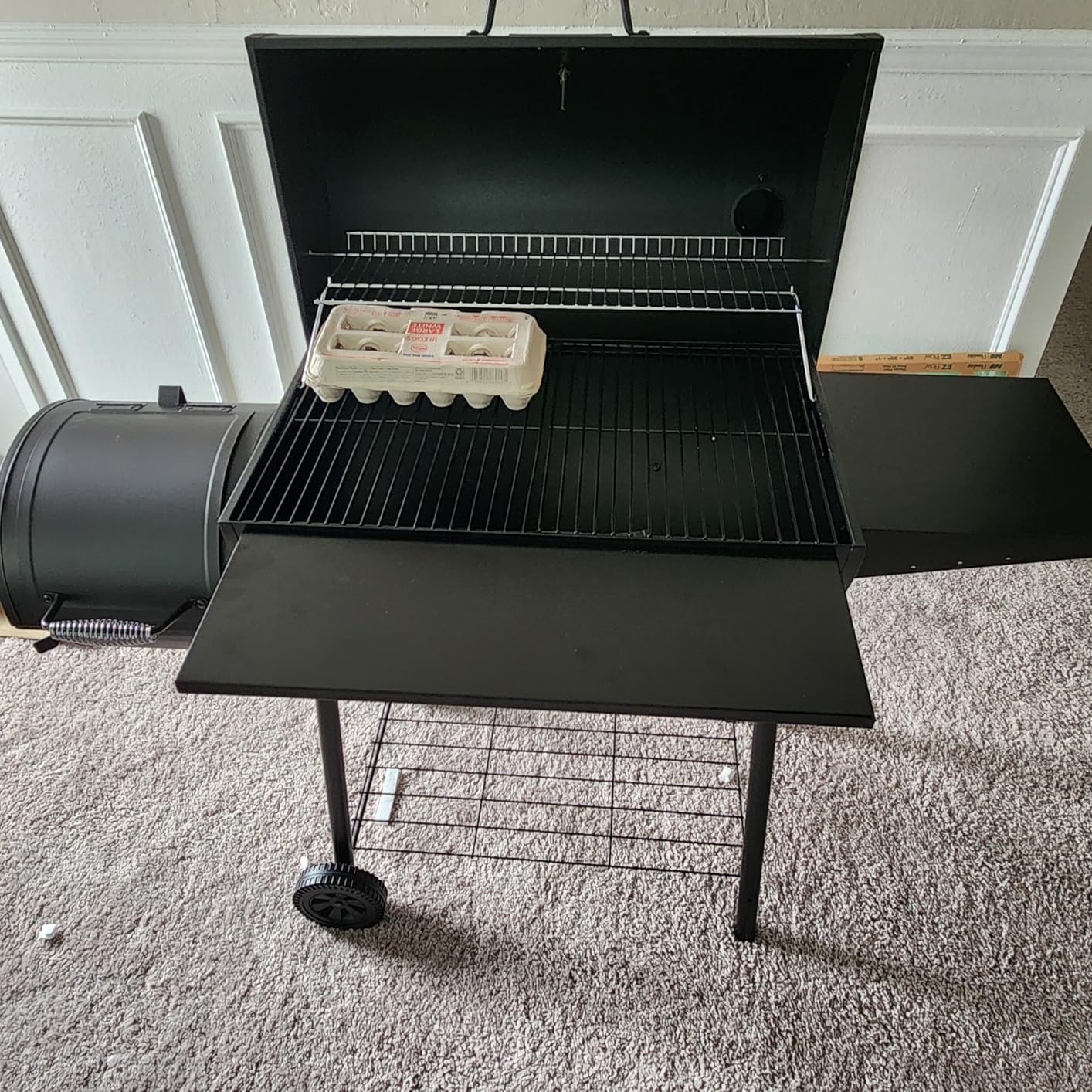 Royal Gourmet CC1830SC Charcoal Grill Offset Smoker with Cover, 811 Square Inches, Black, Outdoor Camping - Customer Photo 2
