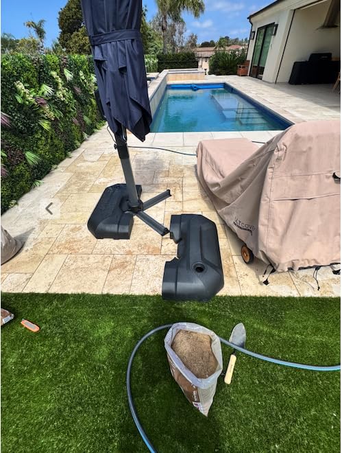 PURPLE LEAF 9' X 11.5' Patio Umbrella Outdoor Cantilever Rectangle Umbrella Aluminum Offset Umbrella with 360-degree Rotation for Garden Deck Pool Patio - Customer Photo 1