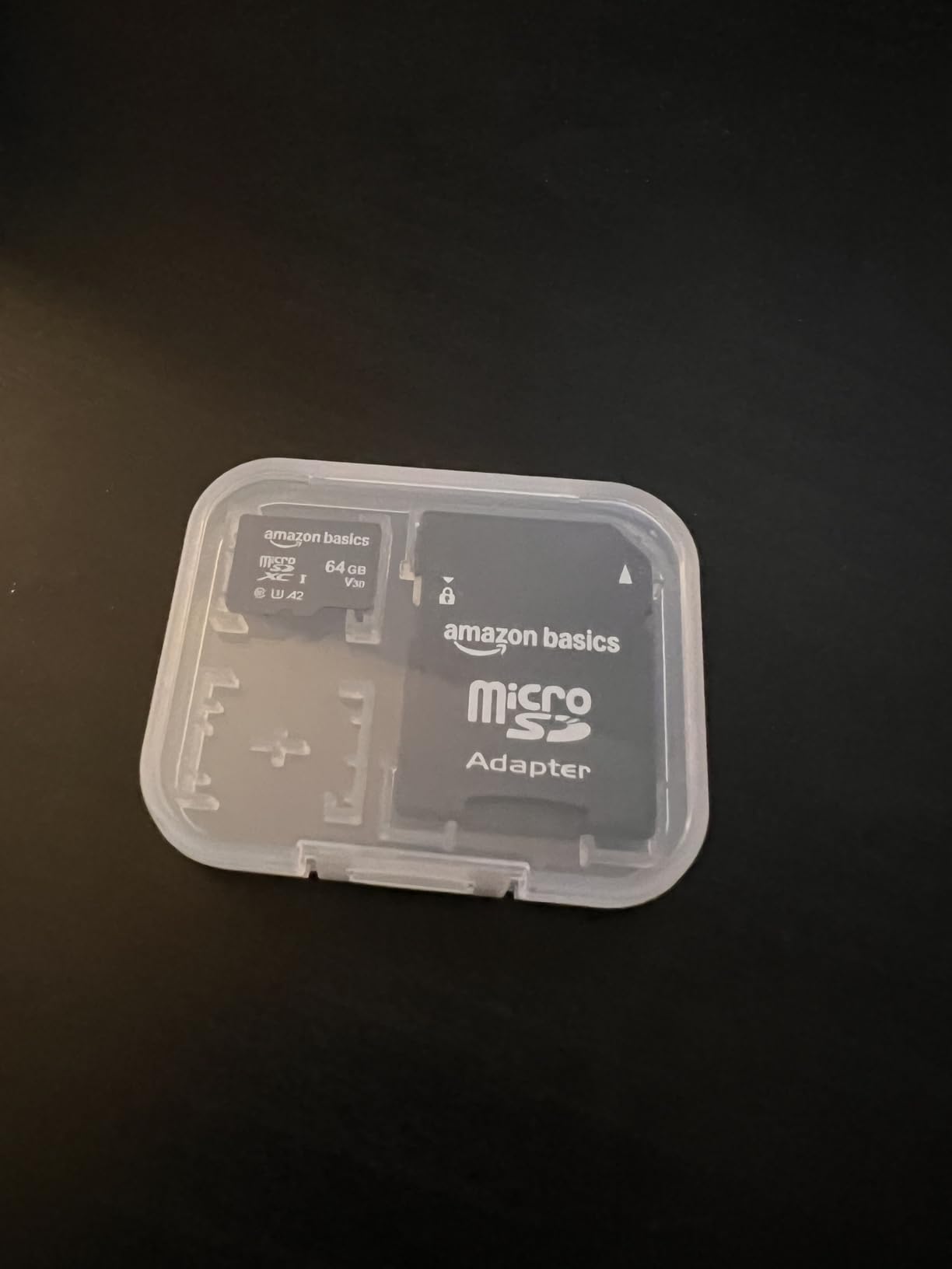 Amazon Basics Micro SDXC Memory Card with Full Size Adapter, A2, U3, Read Speed up to 100 MB/s, 256 GB, Black - Customer Photo 1