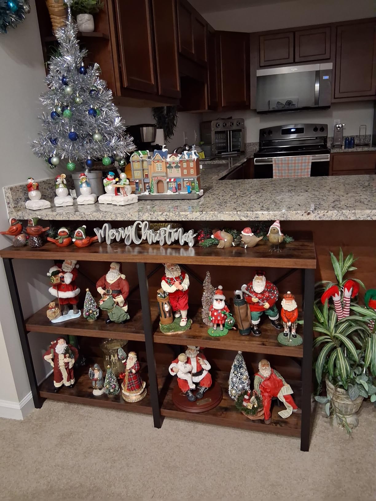 IRONCK Bookshelf Double Wide 55 in 3-Tier, Industrial Bookcases, Wood and Metal Bookshelves, Book Shelves for Home Office Decor Display - Customer Photo 1