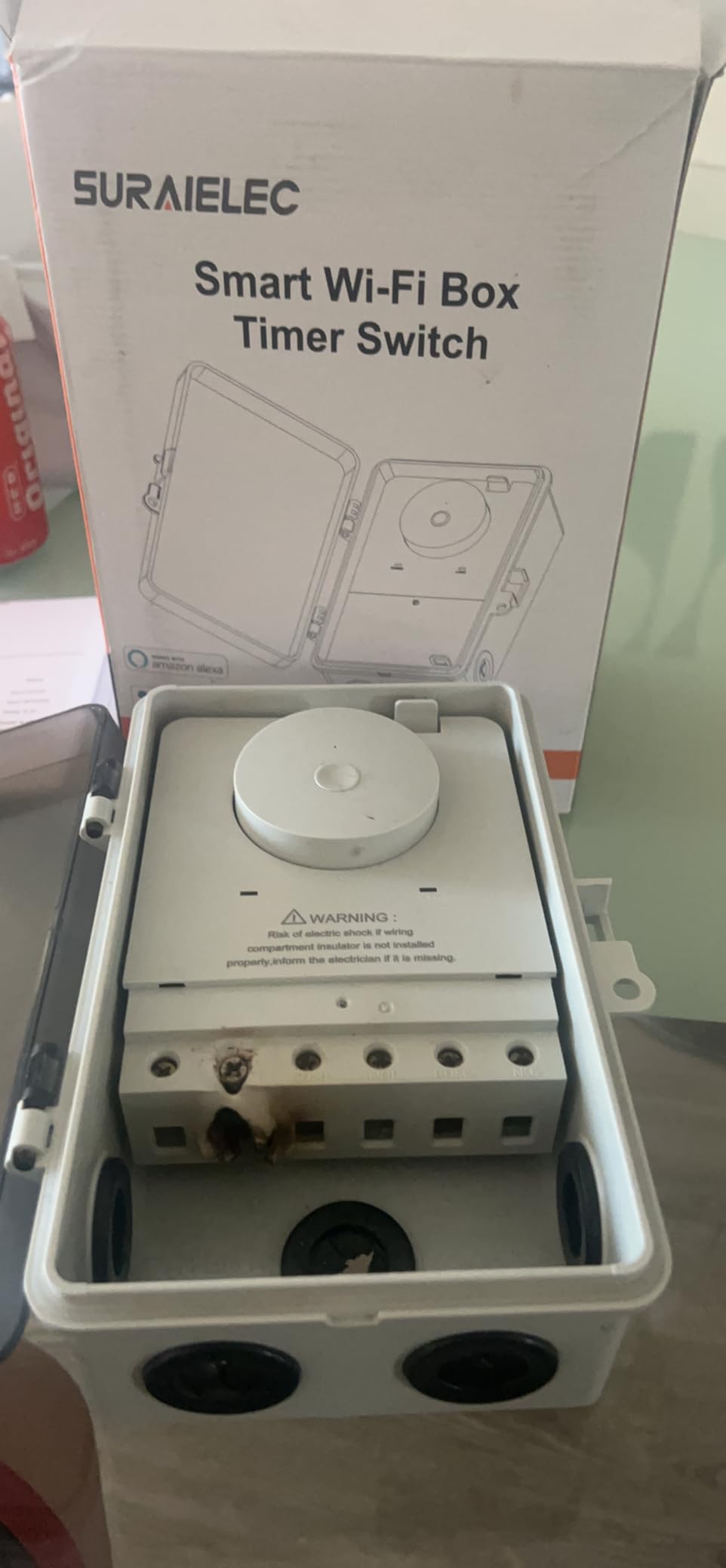 SURAIELEC WiFi Pool Timer, Outdoor Indoor Smart Switch, 40 AMP, 2HP, 120, 240, 277 VAC, Heavy Duty Pool Controller Light Timer Box for Pool Pump, Water Heater, Spa, Powerful Electrical Appliances - Customer Photo 5