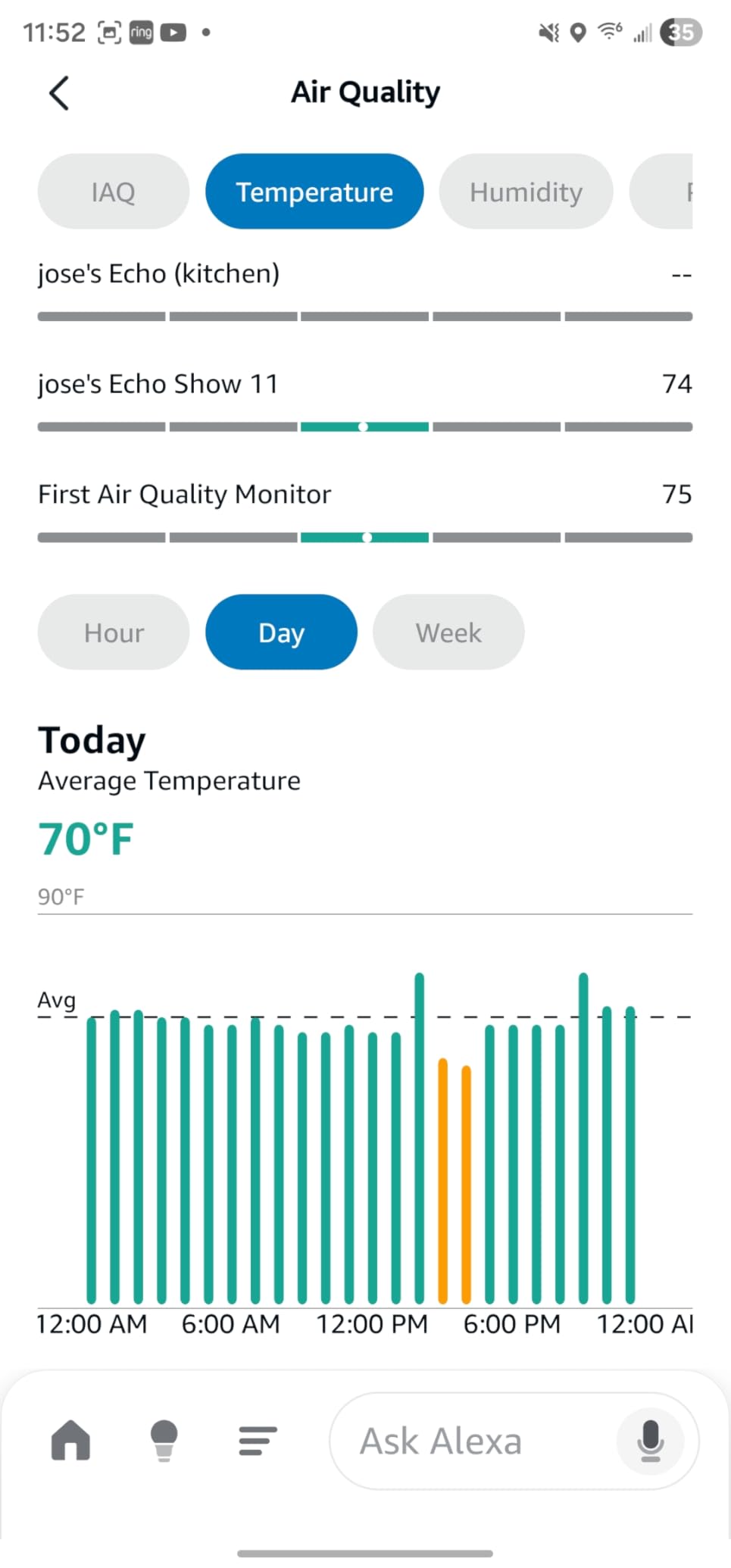 Amazon Smart Air Quality Monitor - Know your air, Works with Alexa customer photo 2