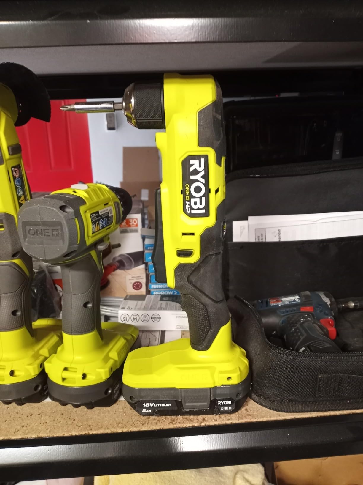 RYOBI ONE+ HP 18V Brushless Cordless Compact 3/8 in. Right Angle Drill (Tool Only) - Customer Photo 2