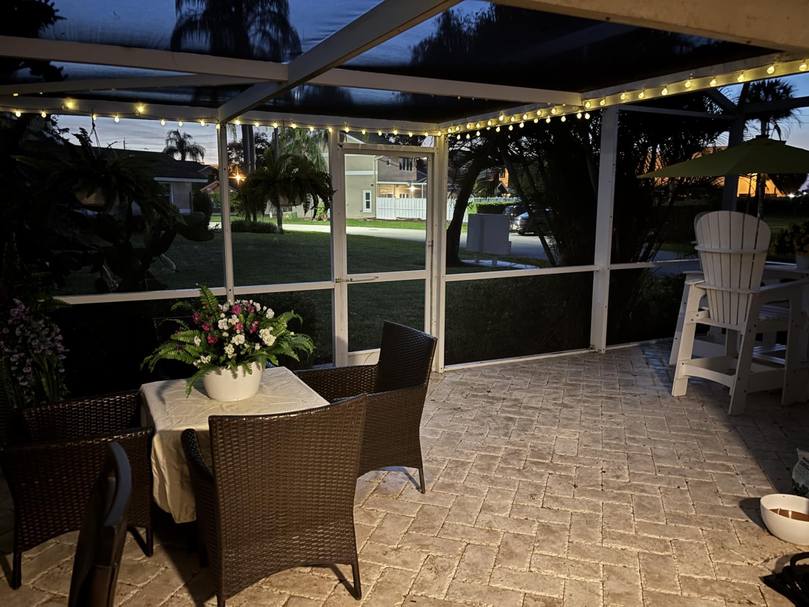 Solar String Lights Outdoor Waterproof, 2 Pack 60 LED 36.5 FT Each, Solar Powered Patio Lights with 8 Lighting Modes for Garden Yard Porch Wedding Party Decor (Warm White) - Customer Photo 1