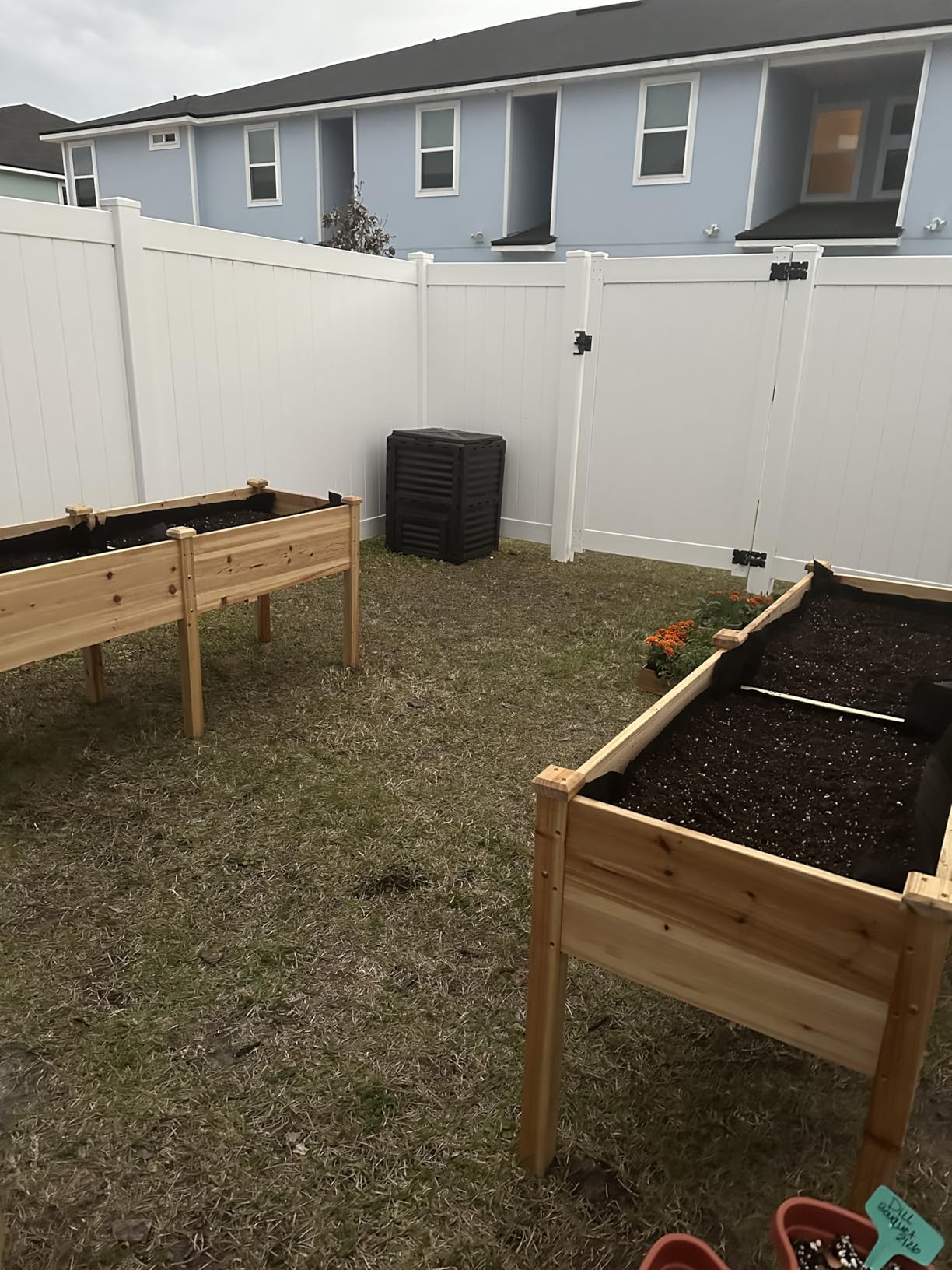 Best Choice Products 72x24x30in Raised Garden Bed, Elevated Wood Planter Box Stand for Backyard, Patio, Balcony w/Divider Panel, 6 Legs, 300lb Capacity - Natural - Customer Photo 1