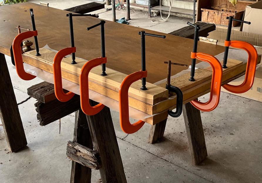 Pony 6-in C-Clamp Set, Clamps for Woodworking,1000lbs Load Limit, 2660 C-Clamp, Ideal for most DIY, Woodworking and Household Clamping Projects-2 Pack - Customer Photo 1