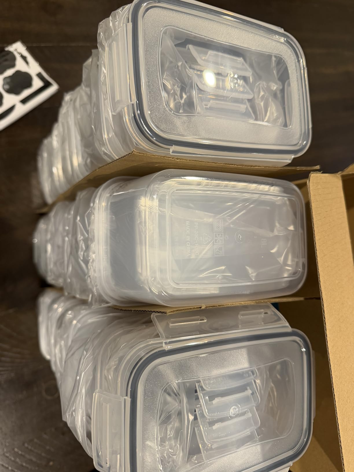 Airtight Food Storage Containers with Lids, Vtopmart 24 pcs Plastic Kitchen and Pantry Organization Canisters for Cereal, Dry Food, Flour and Sugar, BPA Free, Includes 24 Labels, Black - Customer Photo 2