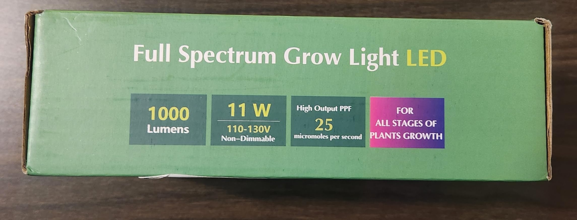 Grow Light Bulbs, Briignite LED Grow Light Bulb A19 Bulb, Full Spectrum Grow Light Bulb, Plant Light Bulbs E26 Base, 11W Grow Bulb 100W Equivalent, Grow Light for Indoor Plants, Seed Starting, 2Pack - Customer Photo 2