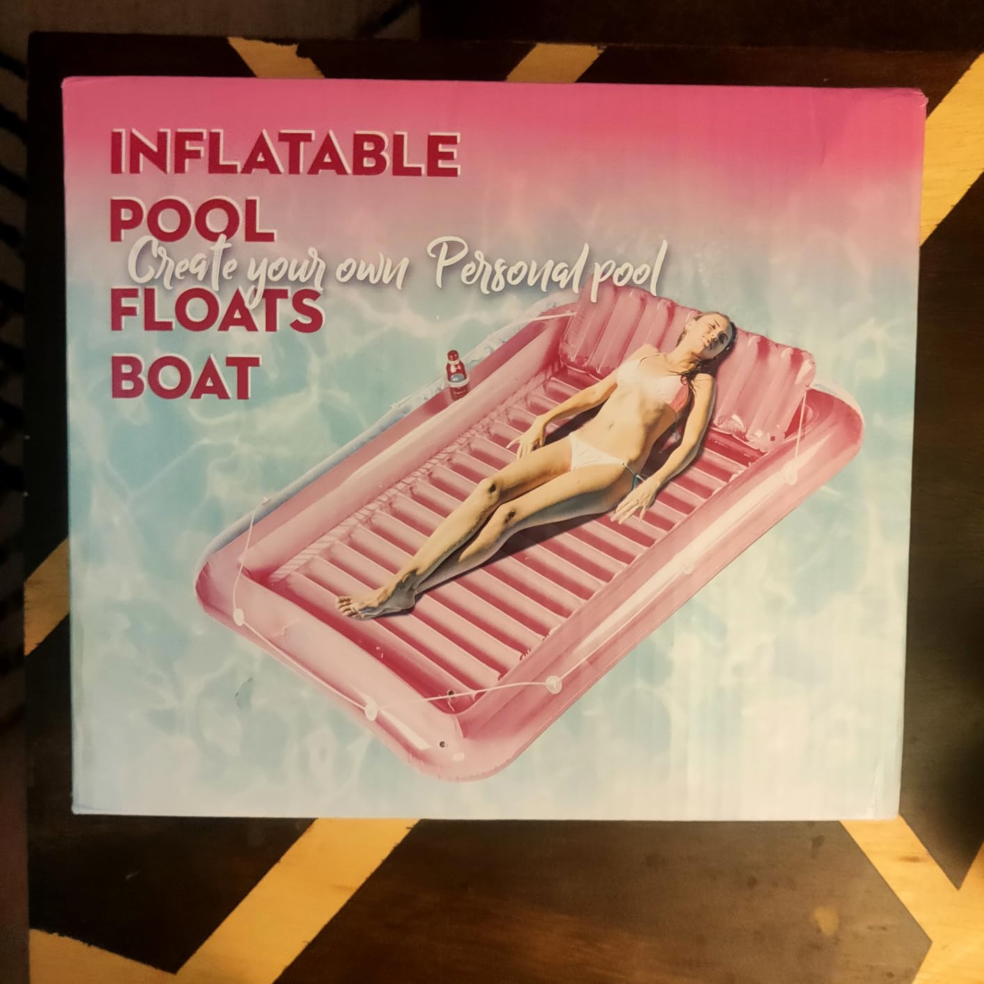 Inflatable Pool Floats Lounger for Adults, Blow Up Tanning Pool Raft Sun Tan Tub with Inflatable Pillow for Family Outdoor, Garden, Backyard Summer Water Party (14+ Year Old) - Customer Photo 2