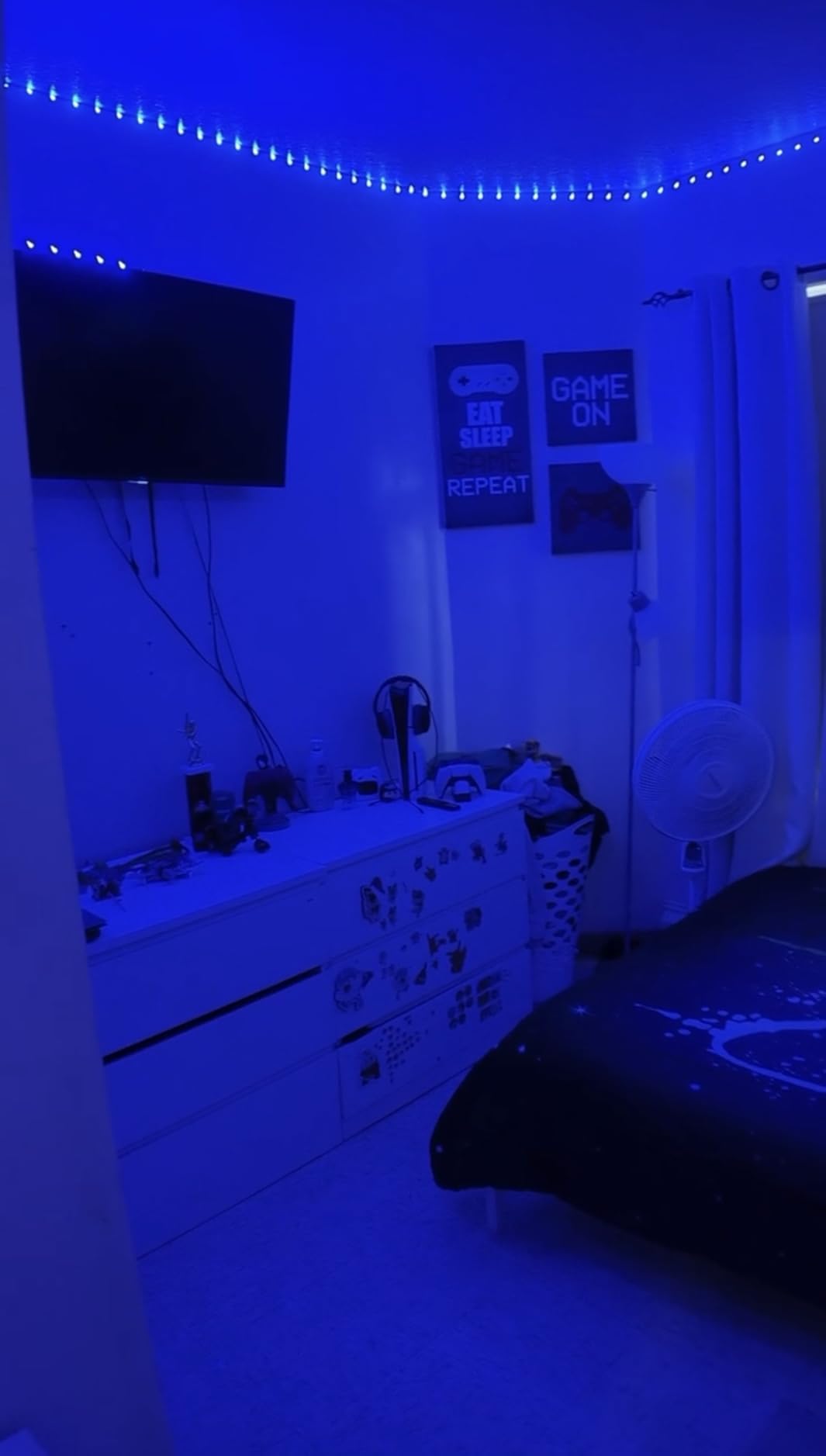 Tenmiro Led Lights for Bedroom 100ft (2 Rolls of 50ft) Music Sync Color Changing Strip Lights with Remote and App Control RGB Strip, for Room Home Party Decoration - Customer Photo 1