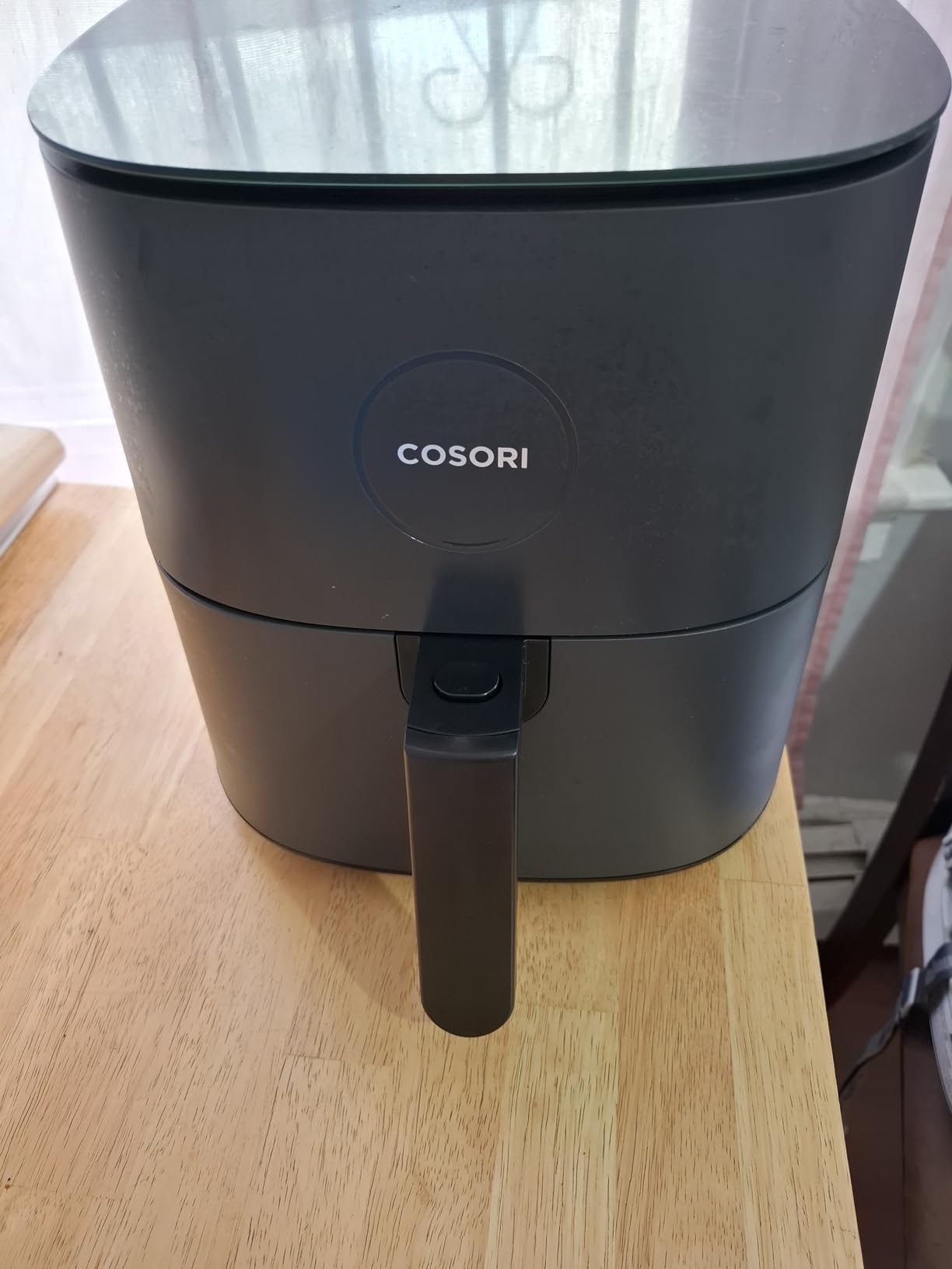 COSORI Air Fryer Pro 9-in-1, Compact 5QT, Ceramic Coating, 450°F: Half Time & Chef-Grade Cook, One-Wipe Clean Glass Panel, 130+ In-App Recipes, Nonstick & Dishwasher-Safe Basket, Gray - Customer Photo 2