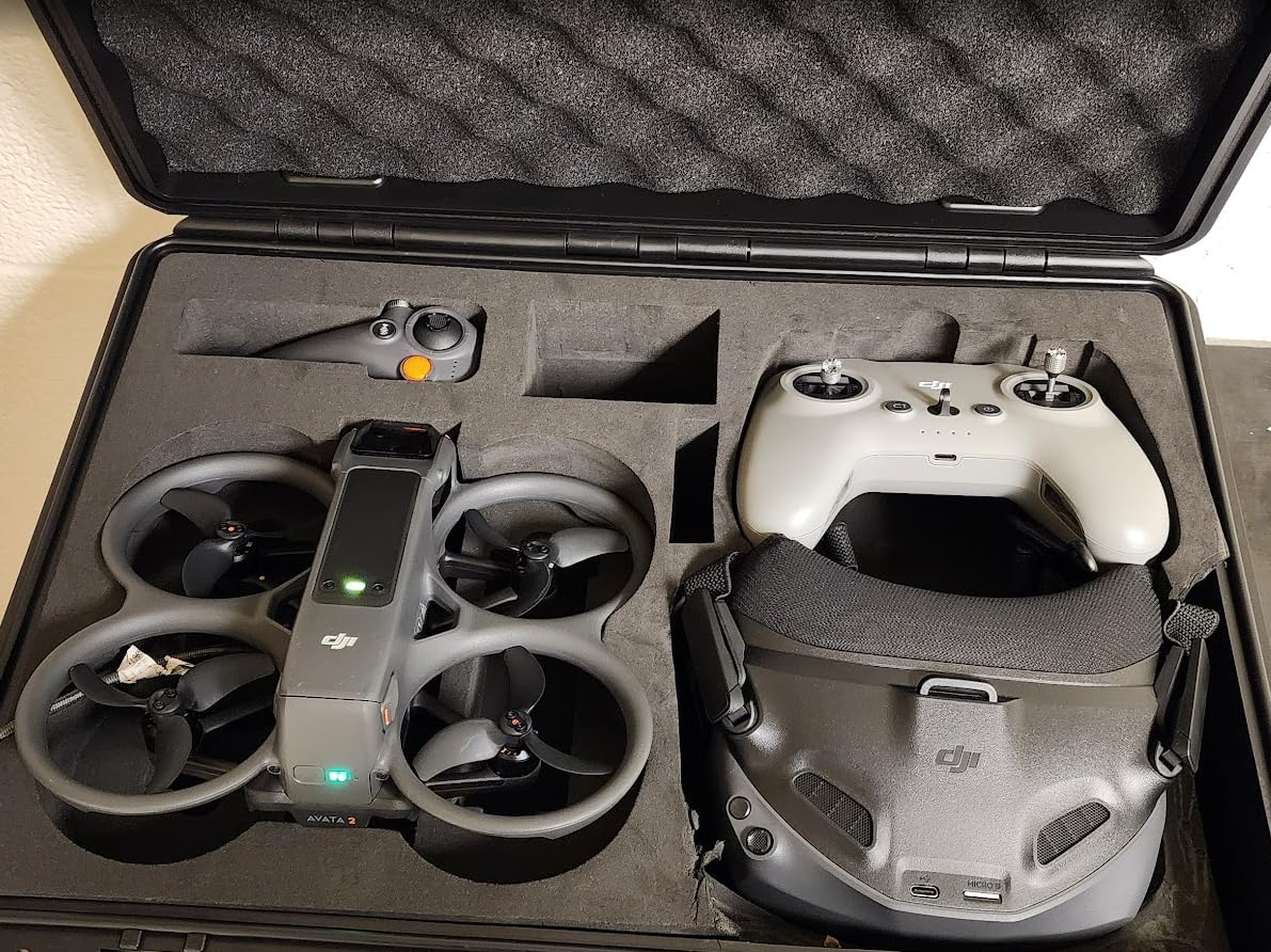 PONYRC Professional Hard Case for DJI FPV Combo Drone, Waterproof Shockproof Backpack Bag for DJI FPV Explorer Fly More Kit Drone, Goggles V2/ Goggles Integra (FPV Drone Backpack) - Customer Photo 1