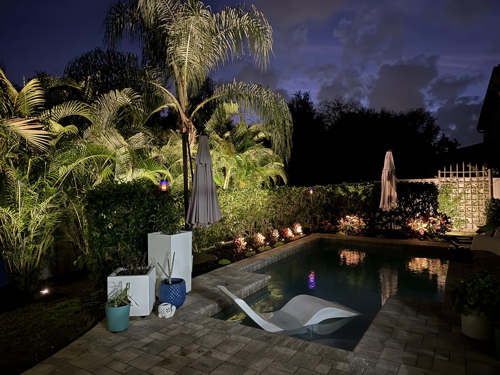 SUNVIE 24 Pack Low Voltage Landscape Lights LED 12W Landscape Lighting with connectors AC/DC 12V-24V Outdoor Spotlight IP65 Waterproof Tree Flag Lights Warm White Spotlights for Yard Garden Pathway - Customer Photo 1