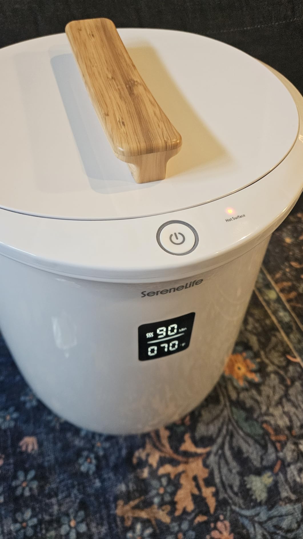 SereneLife Bucket Towel Warmers, White Large Towel Warmer for Spa and Bathroom, Luxury Towel Heater Gifts for Him & Her, Auto Shut-Off, Fits 2 large, Blankets, Bathrobes, PJ's Customer Review SereneLife Bucket Towel Warmers, White Large Towel Warmer for Spa and Bathroom, Luxury Towel Heater Gifts for Him & Her, Auto Shut-Off, Fits 2 large, Blankets, Bathrobes, PJ's - Customer Photo 2