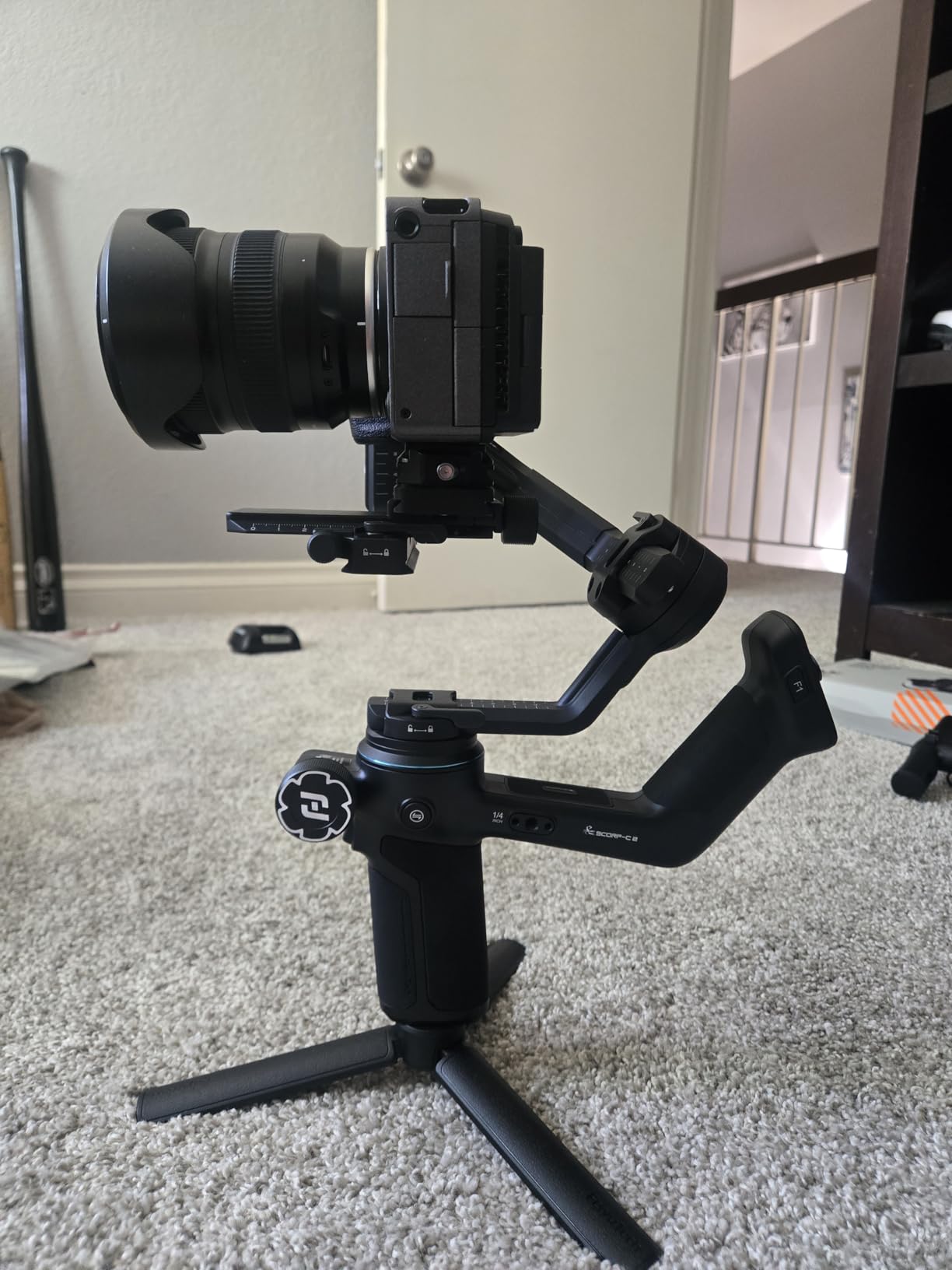 FeiyuTech SCORP-C2 Professional Camera Gimbal Stabilizer, Built-in AI Face/Object Tracking, 3.5kg/7.72lbs Load, Native Vertical Video for YouTube TikTok, for Sony A7, Canon EOS R, Nikon Z Mirrorless Customer Review FeiyuTech SCORP-C2 Professional Camera Gimbal Stabilizer, Built-in AI Face/Object Tracking, 3.5kg/7.72lbs Load, Native Vertical Video for YouTube TikTok, for Sony A7, Canon EOS R, Nikon Z Mirrorless - Customer Photo 5