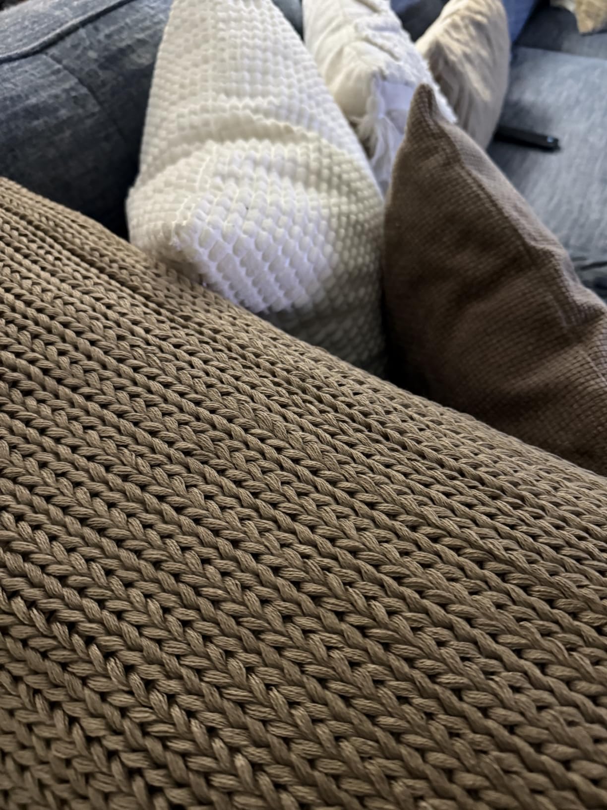 L'AGRATY Weighted Blanket for Adults- Dark Grey, 48