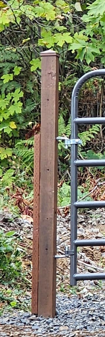 Azdele 6x6 Heavy Duty Aluminum Pyramid Post Caps Cover for Nominal Post(Actual 5.5