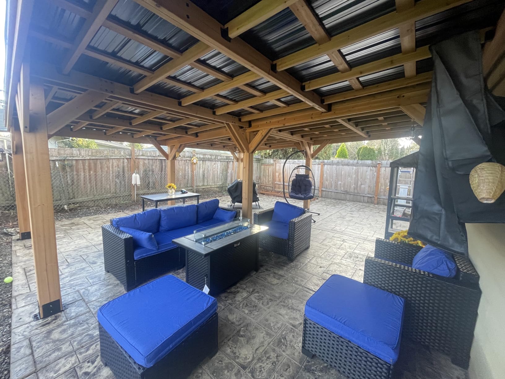 Rattaner Patio Wicker Furniture Set 6 Pieces Outdoor HDPE Wicker Conversation Couch Sectional Chair Sofa Set with Grey Cushions - Customer Photo 1