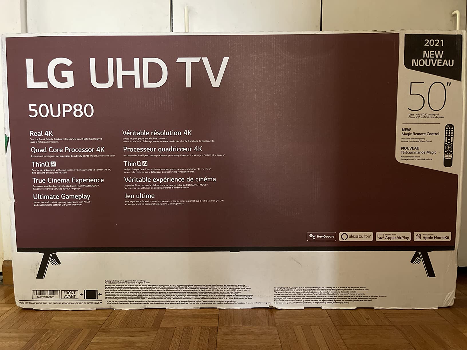 LG 43-in 4K UHD TM120 Smart LED TV W/ Quad Core Intelligent Processor - 43UP8000PUR - Customer Photo 1