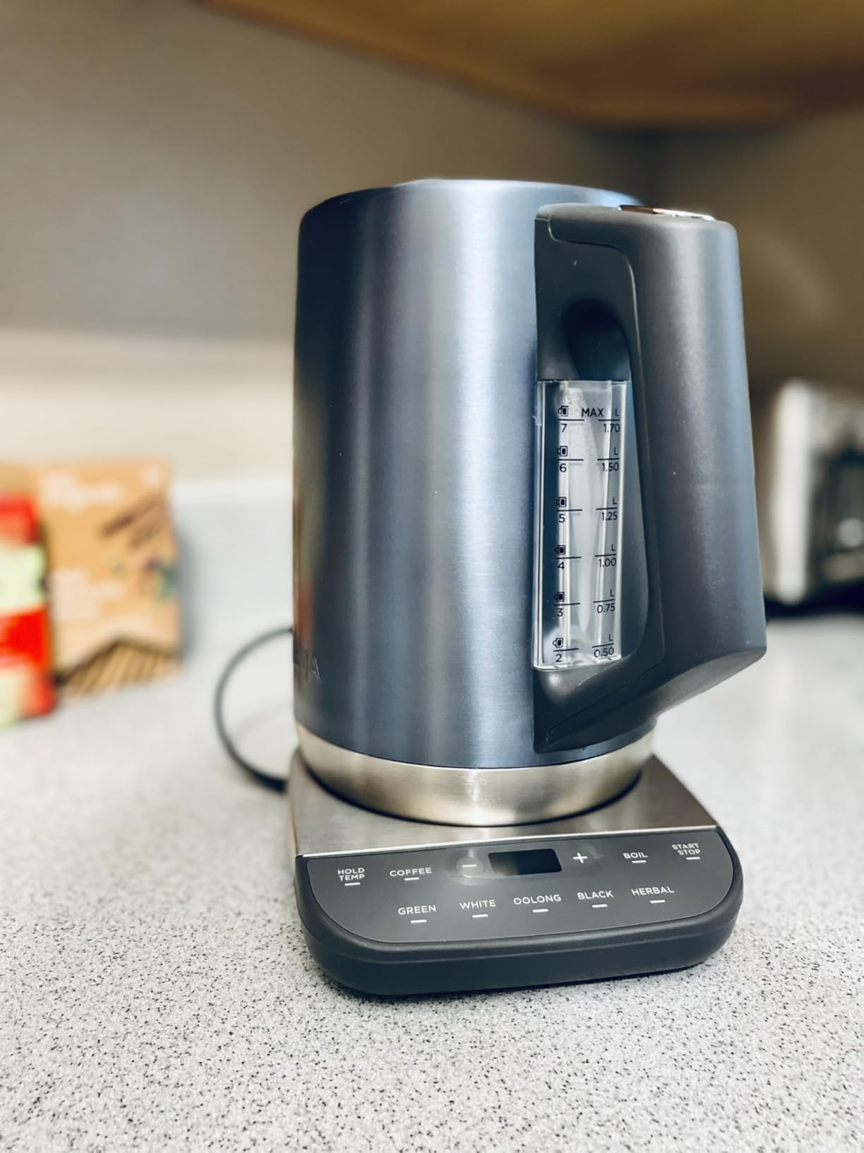 Ninja KT200 Precision Temperature Electric Kettle, 1500 watts, BPA Free, Stainless, 7-Cup Capacity, Hold Temp Setting, Silver - Customer Photo 2