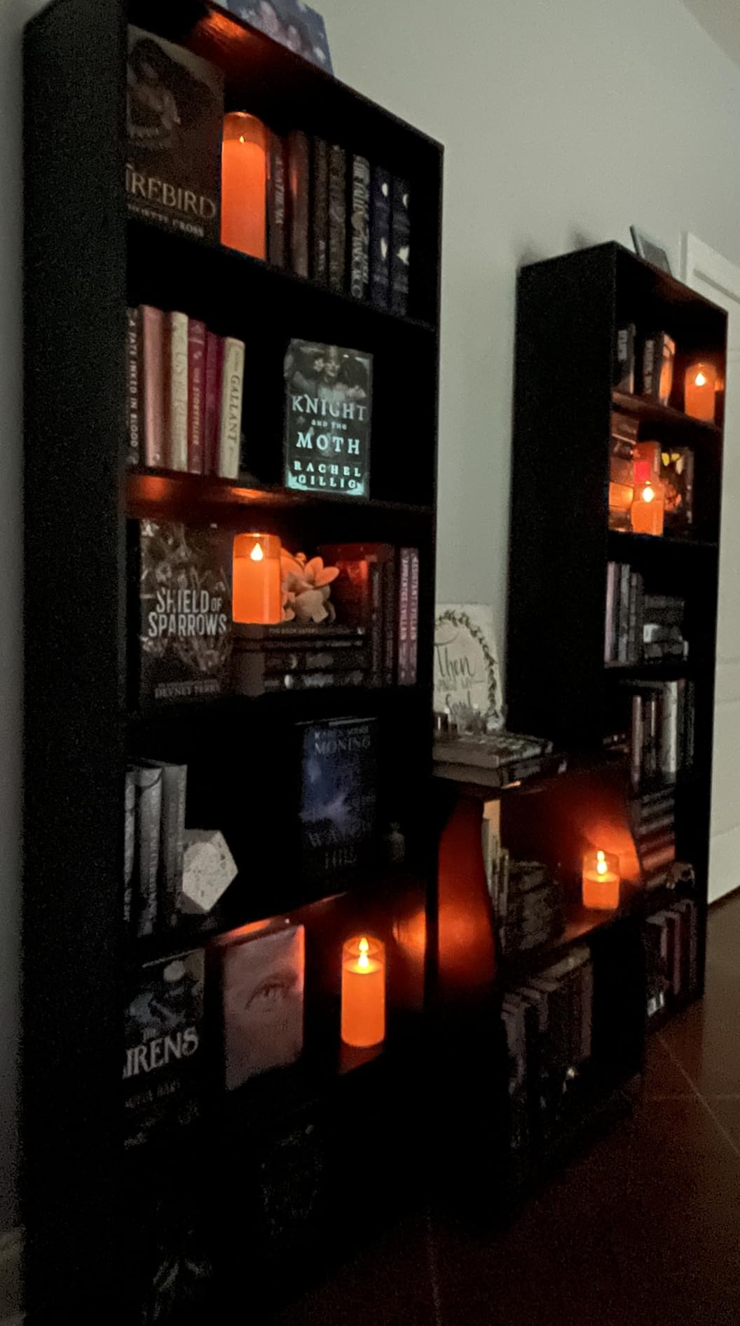 IRONCK Industrial Bookshelves and Bookcases Floor Standing 6 Shelf Display Storage Shelves 70 in Tall Bookcase Home Decor Furniture for Home Office, Living Room, Bed Room, Vintage Brown - Customer Photo 1