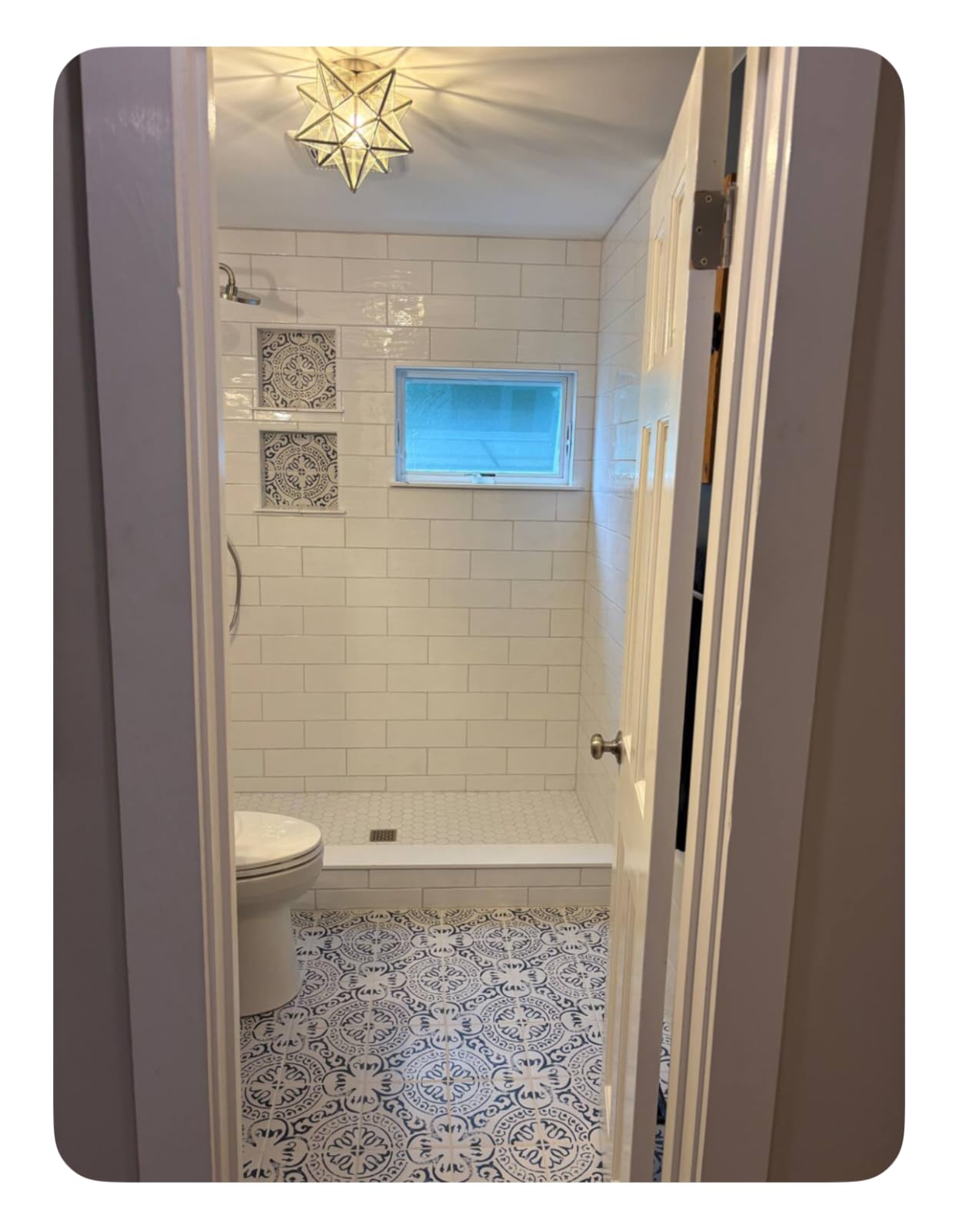MSI La Paloma Encaustic 8 in. x 8 in. Glazed Porcelain Wall and Floor Tile for Bathroom, Kitchen Backsplash, and Countertop - Customer Photo 2