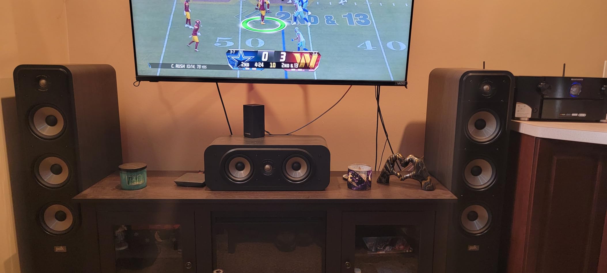 Polk Signature Elite ES50 Tower Speaker - Hi-Res Audio Certified, Dolby Atmos Speaker & DTS:X Compatible, 1