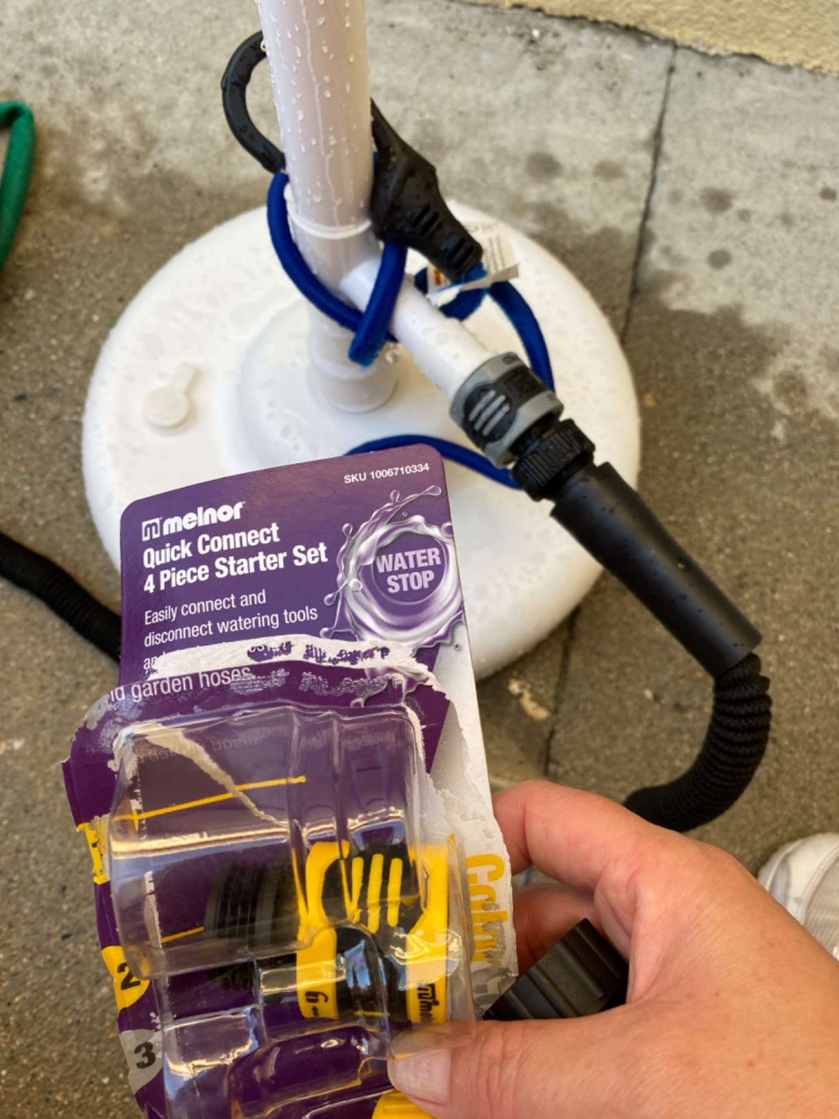 SWIMLINE HYDROTOOLS 7ft Niagara Rainfall Solar Outdoor Shower w/ 10 Gal. Tank & Foot Wash - Customer Photo 2