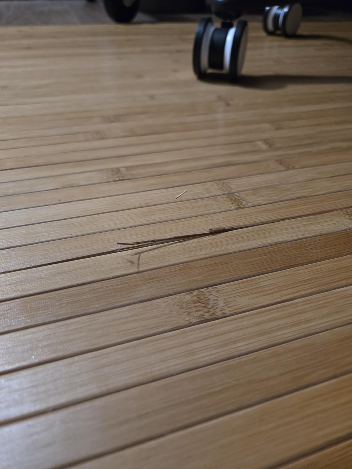 Bamboo Area Rug - 5x8: All in One - Living Room, Outdoor Patio, Kitchen, Entryway - Light Brown - Customer Photo 5