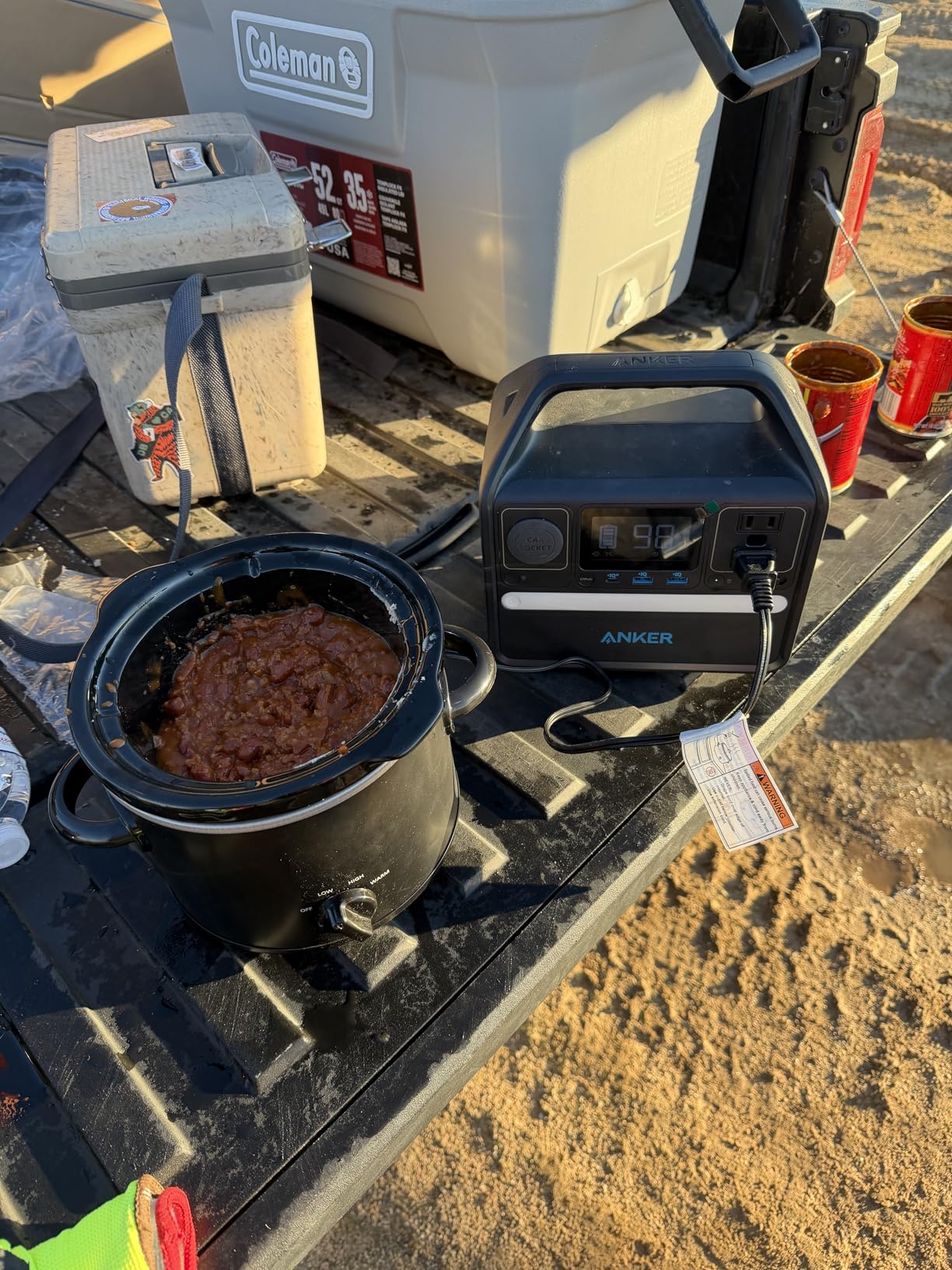 Anker 521 Portable Power Station Upgraded with LiFePO4 Battery, 256Wh 6-Port PowerHouse, 300W (Peak 600W) Solar Generator (Solar Panel Optional), 2 AC Outlets, 60W USB-C PD Output, Outdoor Generator - Customer Photo 1