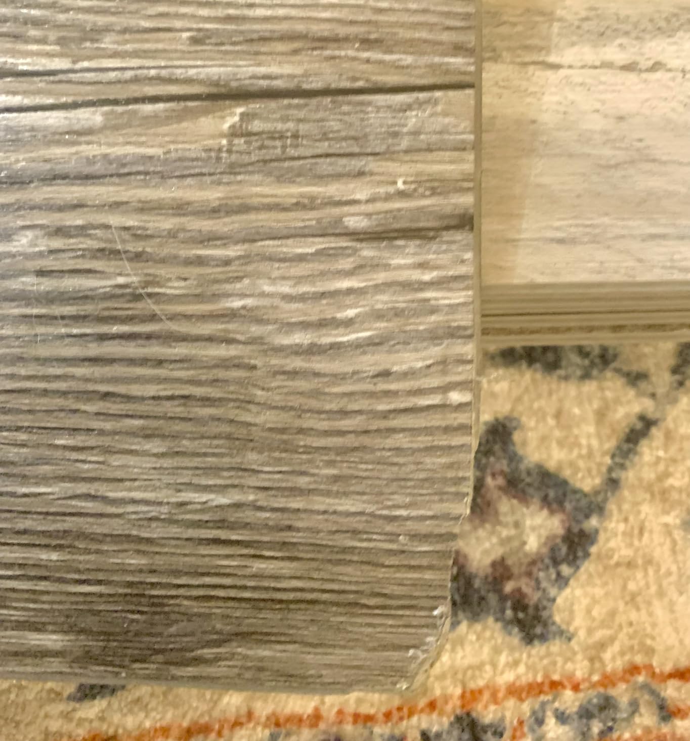 MSI McKenna 7 in. x 48 in. Luxury Vinyl Flooring, Rigid Core Planks, LVT Tile, Waterproof LVT, Wood Grain Finish, Digby Gray-Dark, 12 MIL Wear Layer, 5 mm Thick, 23.77 sq.ft/Case - Customer Photo 2