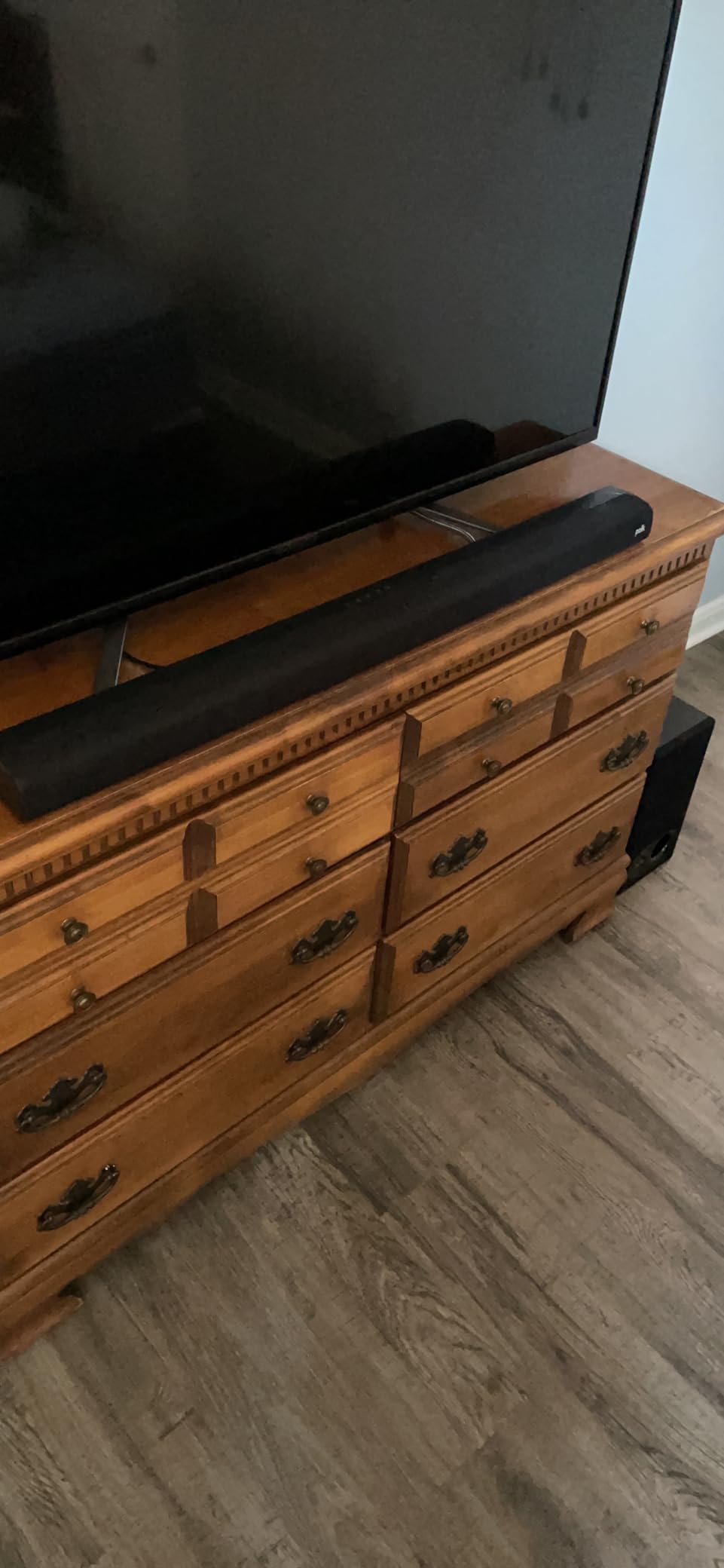 Polk Audio Signa S4 TV Sound Bar with Subwoofer - Dolby Atmos Audio VoiceAdjust & BassAdjust Technology, HDMI eARC, Wireless Subwoofer works with 8K, 4K, & HD TVs, Bluetooth, Wireless Streaming Customer Review Polk Audio Signa S4 TV Sound Bar with Subwoofer - Dolby Atmos Audio VoiceAdjust & BassAdjust Technology, HDMI eARC, Wireless Subwoofer works with 8K, 4K, & HD TVs, Bluetooth, Wireless Streaming - Customer Photo 2