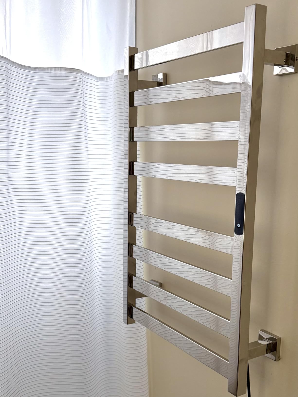 Colliford Towel Warmer, Towel Heater Rack for Bathroom, 8-bar Electric Towel Dryer Wall-Mounted Plug-in Bath Heater, 201 Stainless Steel Hot Towel Rack with Timer and Smart Temperature Control Customer Review Colliford Towel Warmer, Towel Heater Rack for Bathroom, 8-bar Electric Towel Dryer Wall-Mounted Plug-in Bath Heater, 201 Stainless Steel Hot Towel Rack with Timer and Smart Temperature Control - Customer Photo 1