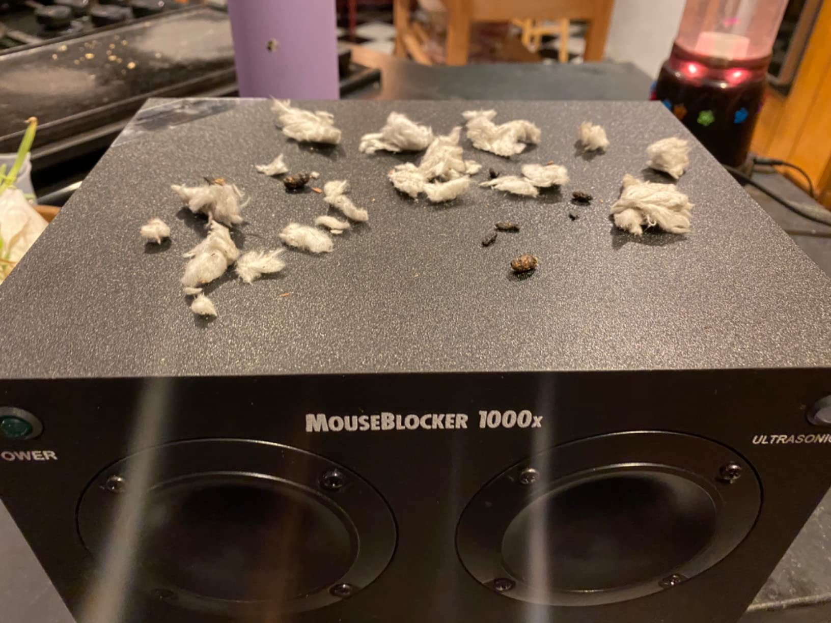 MouseBlocker 1000x Powerful Plug-in Ultrasonic Mouse and Rodent Deterrent for Buildings, Garages, Attics and More. Works with All Rodents. Ultrasonic Rodent Repeller Customer Review MouseBlocker 1000x Powerful Plug-in Ultrasonic Mouse and Rodent Deterrent for Buildings, Garages, Attics and More. Works with All Rodents. Ultrasonic Rodent Repeller - Customer Photo 2