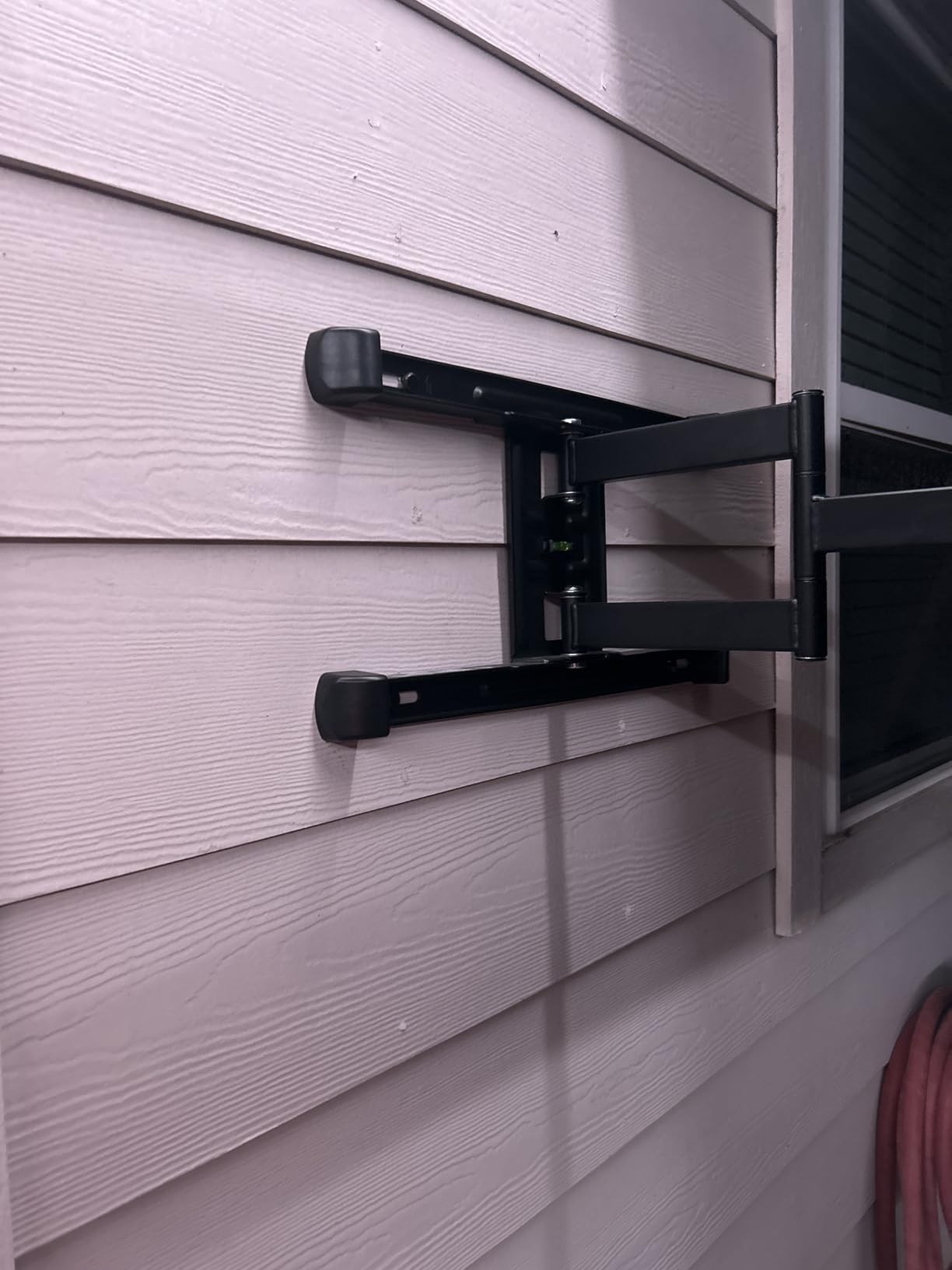 Amazon Basics Low Profile TV Wall Mount with Horizontal Post Installation Leveling for 32 to 86 inch TVs, Black - Customer Photo 2