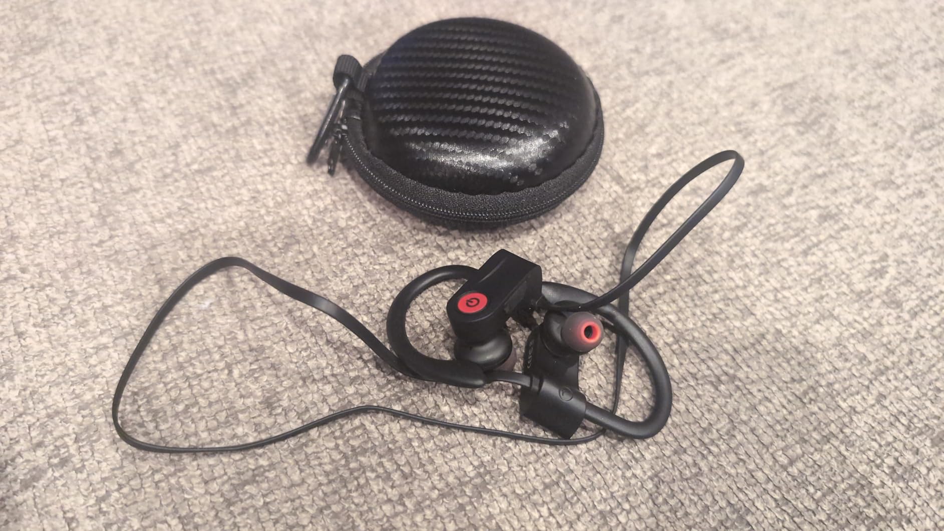 Boean Bluetooth Headphones, Wireless Headphones with 16 Hours Playtime Bluetooth 5.3 Wireless Earbuds HD Deep Bass Stereo Sound Isolation IPX7 Waterproof Earphones for Workout Running Sports - Customer Photo 1