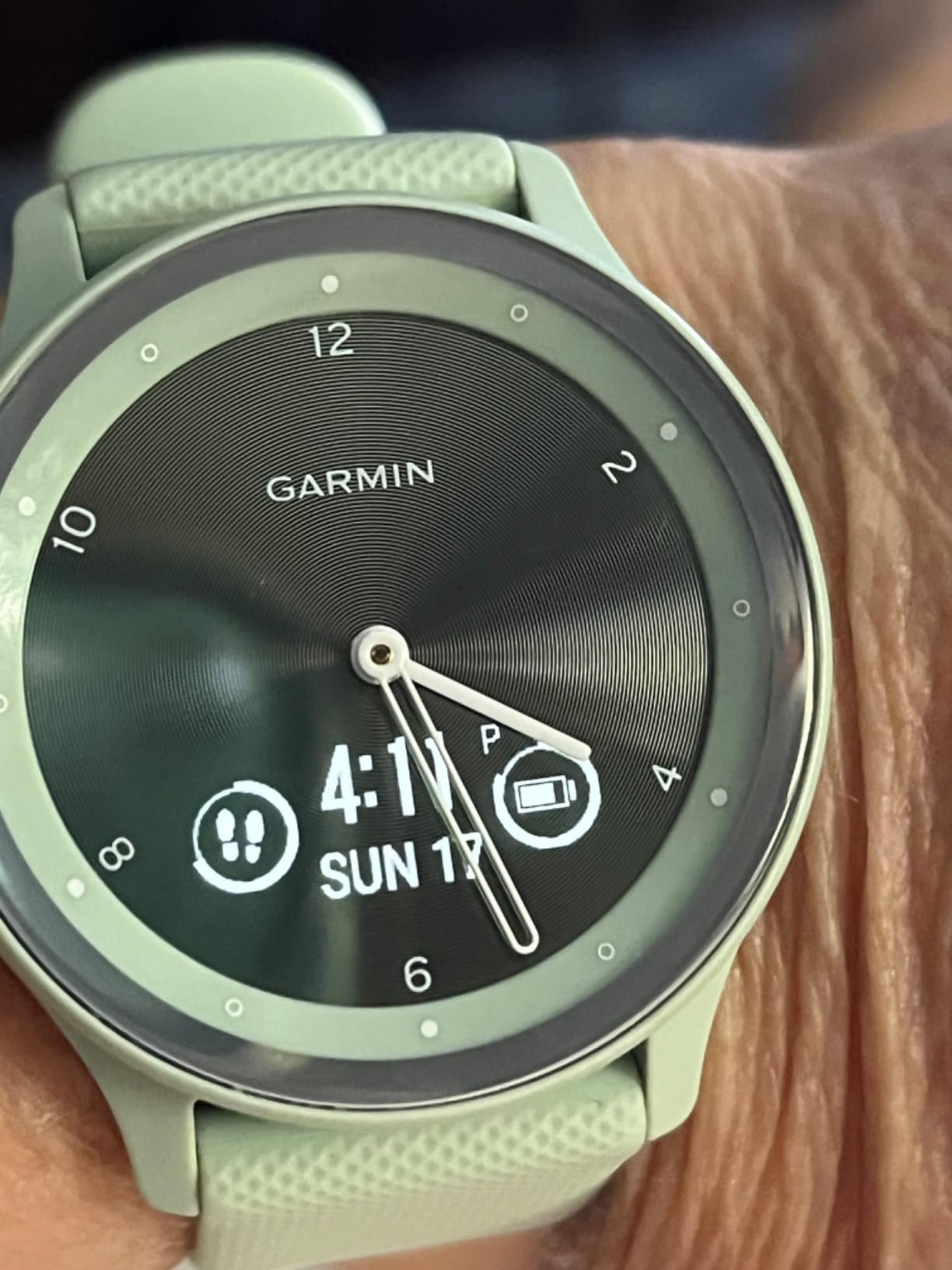 Garmin vivomove Sport, Hybrid Smartwatch, Health and Wellness Features, Touchscreen, Black - Customer Photo 3