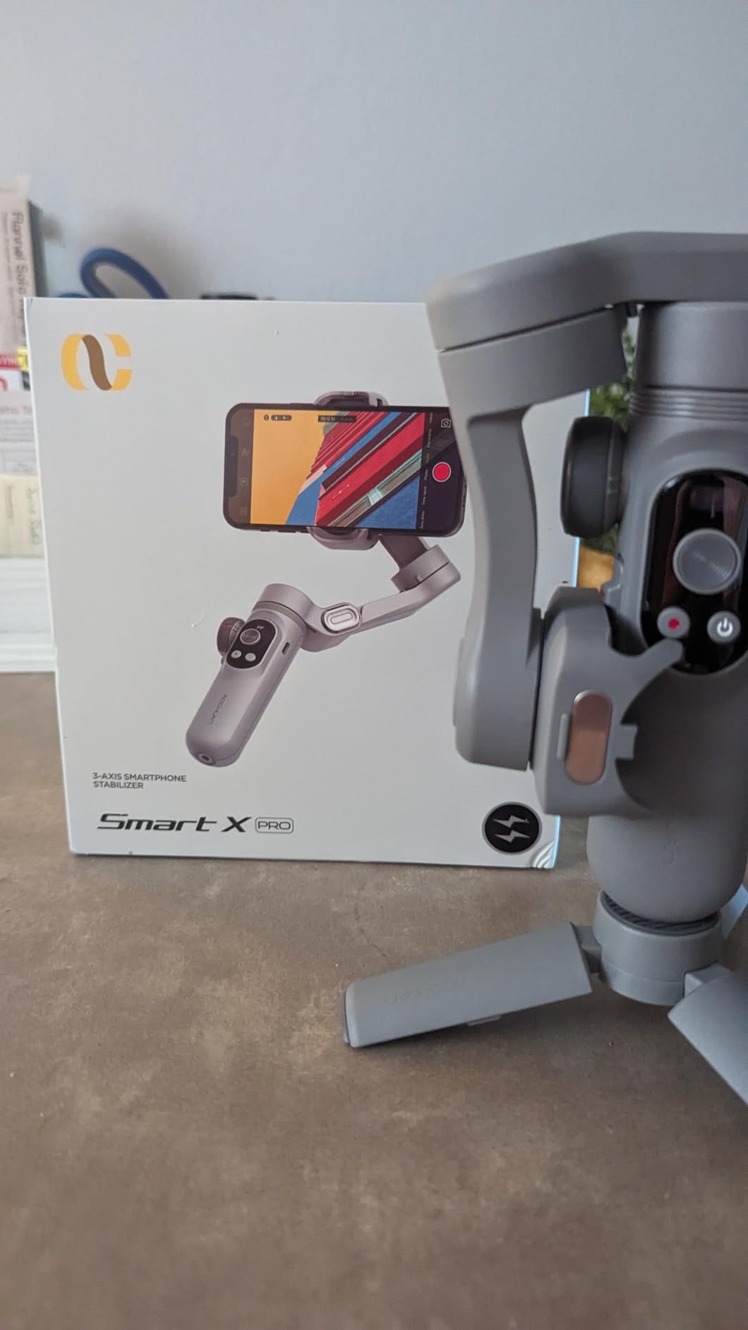 Professional Gimbal Stabilizer for Smartphone w/Wireless Charging OLED Display LED Light Focus Wheel, 3-Axis Phone Gimbal Stabilizer for iPhone 15 14 13 12 Pro/Max/Xs Galaxy S23-AOCHUAN Smart X Pro Customer Review Professional Gimbal Stabilizer for Smartphone w/Wireless Charging OLED Display LED Light Focus Wheel, 3-Axis Phone Gimbal Stabilizer for iPhone 15 14 13 12 Pro/Max/Xs Galaxy S23-AOCHUAN Smart X Pro - Customer Photo 1