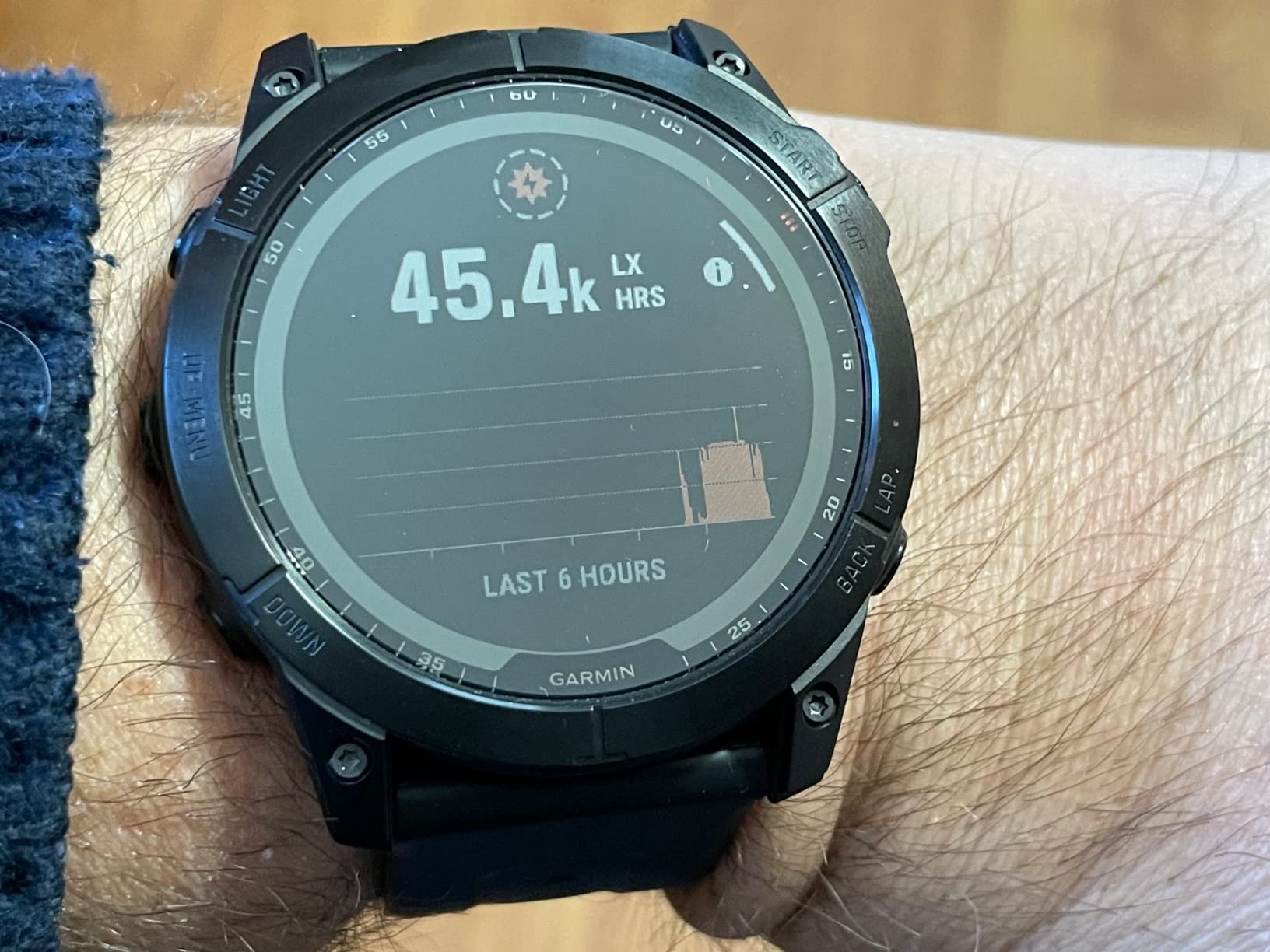 Garmin Fenix 7X Sapphire Solar, Larger Adventure smartwatch, with Solar Charging Capabilities, Rugged Outdoor Watch with GPS, Touchscreen, Wellness Features, Carbon Gray DLC Titanium with Black Band - Customer Photo 2