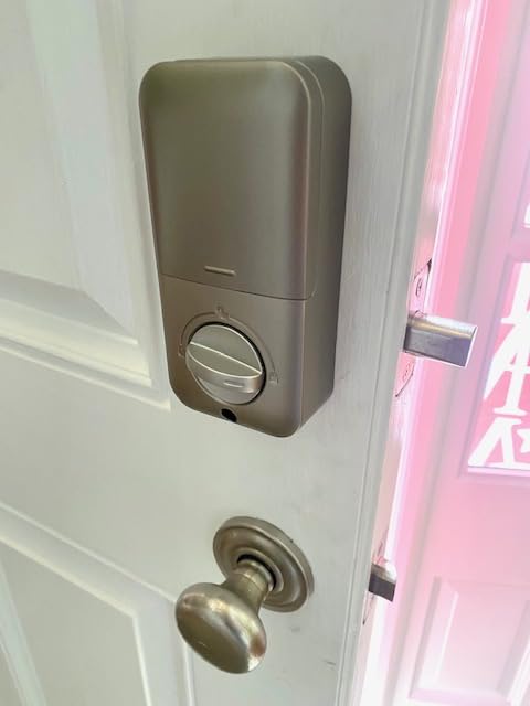 TEEHO TE001 Keyless Entry Door Lock with Keypad - Smart Deadbolt Lock for Front Door with 2 Keys - Auto Lock - Easy Installation - Satin Nickel - Customer Photo 2
