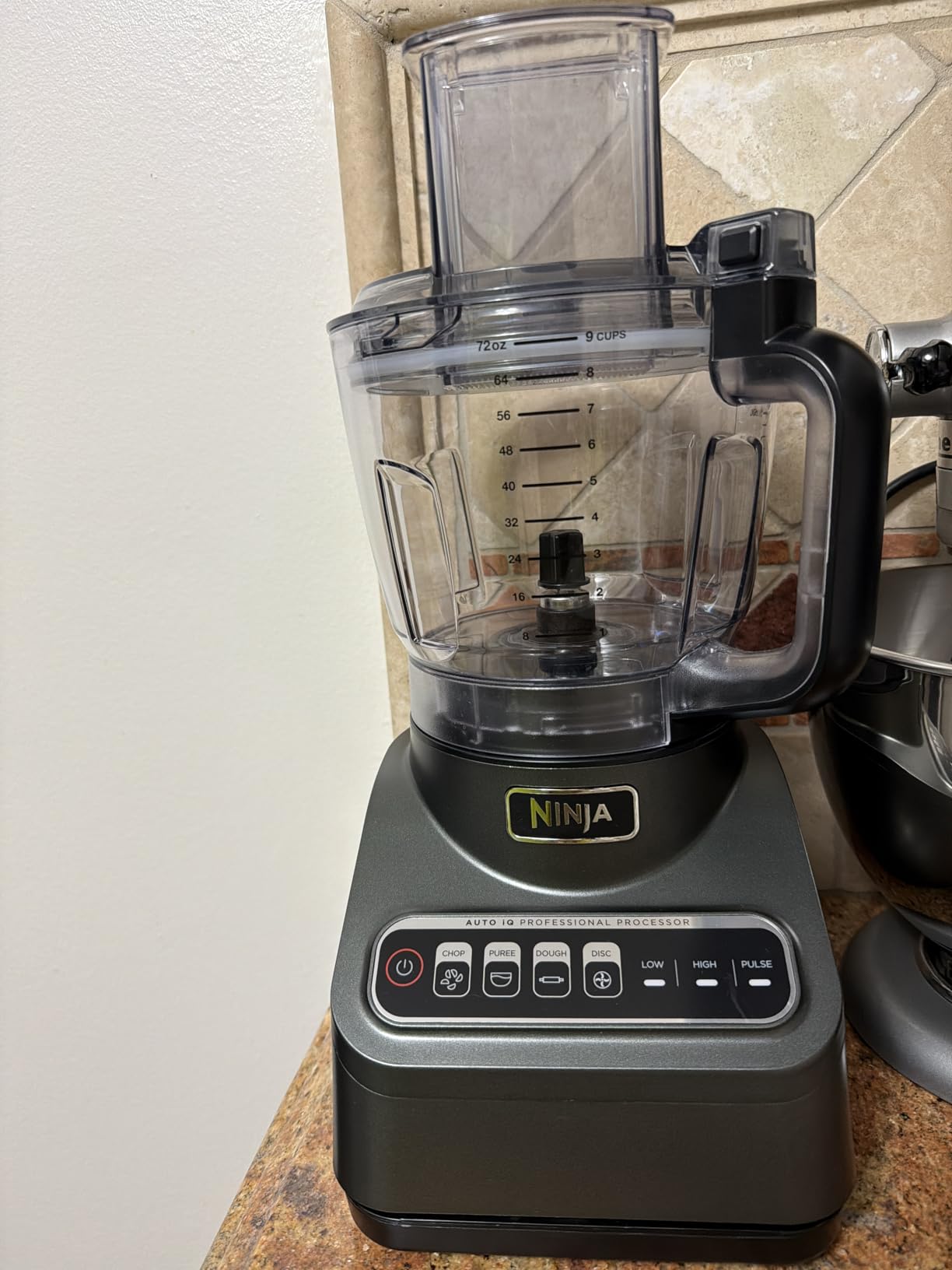 Ninja Food Processor, Professional XL, 1200 Peak-Watts, 4-in-1, Chopping, Slicing/Shredding, Purees, Dough, 12-Cup Processor Bowl, 2 Blades & 2 Discs, Feed Chute/Pusher, Black, NF701 - Customer Photo 1
