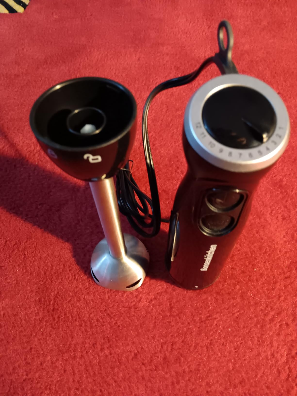 Bonsenkitchen Hand Blender, Immersion Blender with 2 Mixing Speed, Electric Handheld Mixer Portable Stick Mixer with Stainless Steel Blades for Soup, Smoothie, Puree, Baby Food - Customer Photo 3