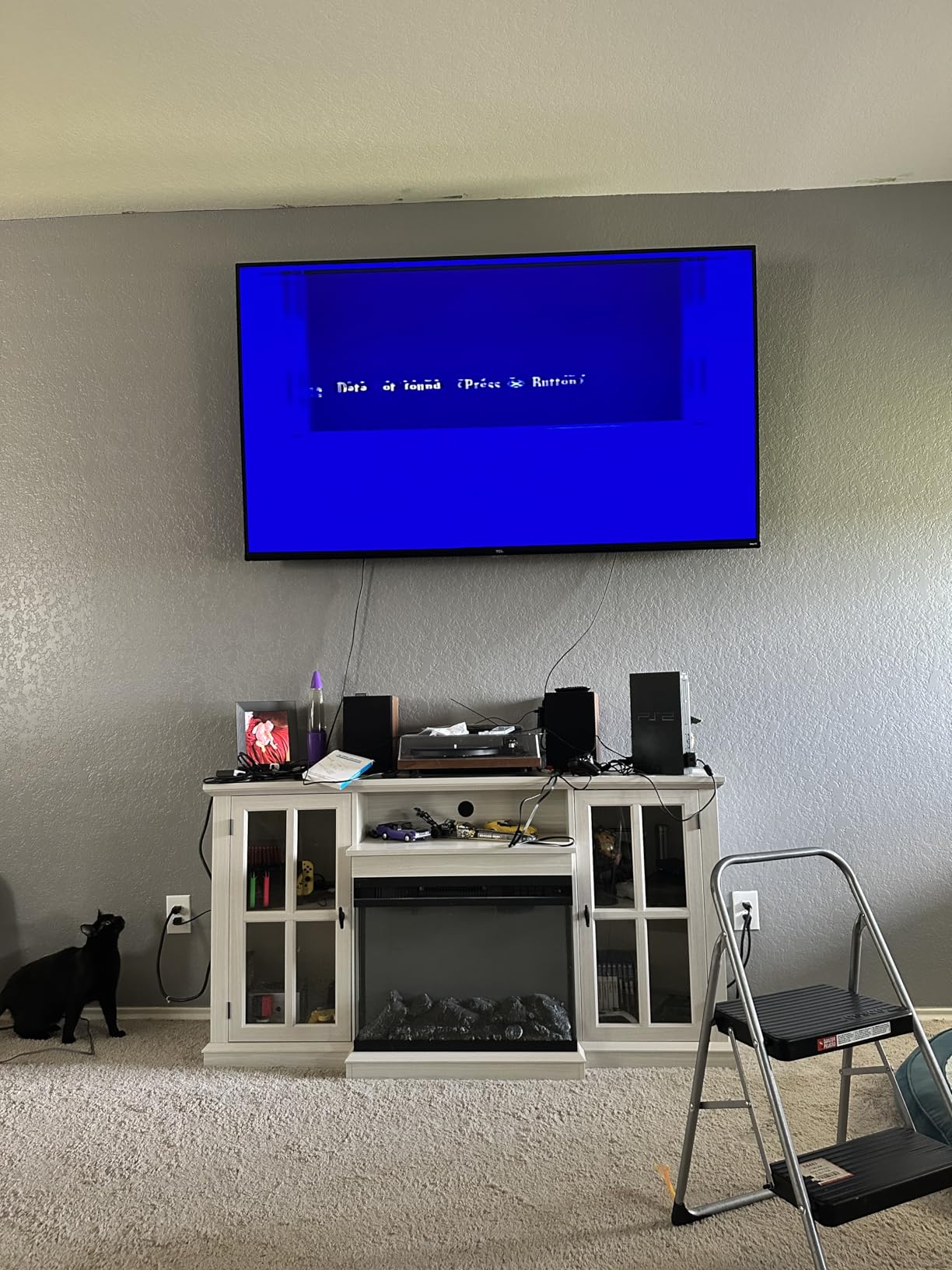 JUMMICO TV Stand for 65 Inch TV, Entertainment Center with Storage Cabinets and Sliding Barn Doors, Mid Century Modern Media TV Console Table for Living Room Bedroom (Bright White) - Customer Photo 2