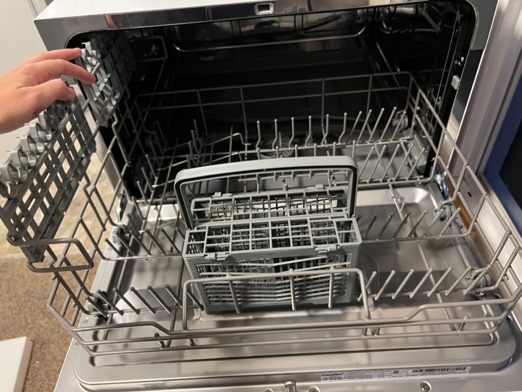 COMFEE' Countertop Dishwasher, Energy Star Portable Dishwasher, 6 Place Settings & 8 Washing Programs, Speed, Baby-Care, ECO& Glass, Dish Washer for Dorm, RV& Apartment, Black - Customer Photo 2