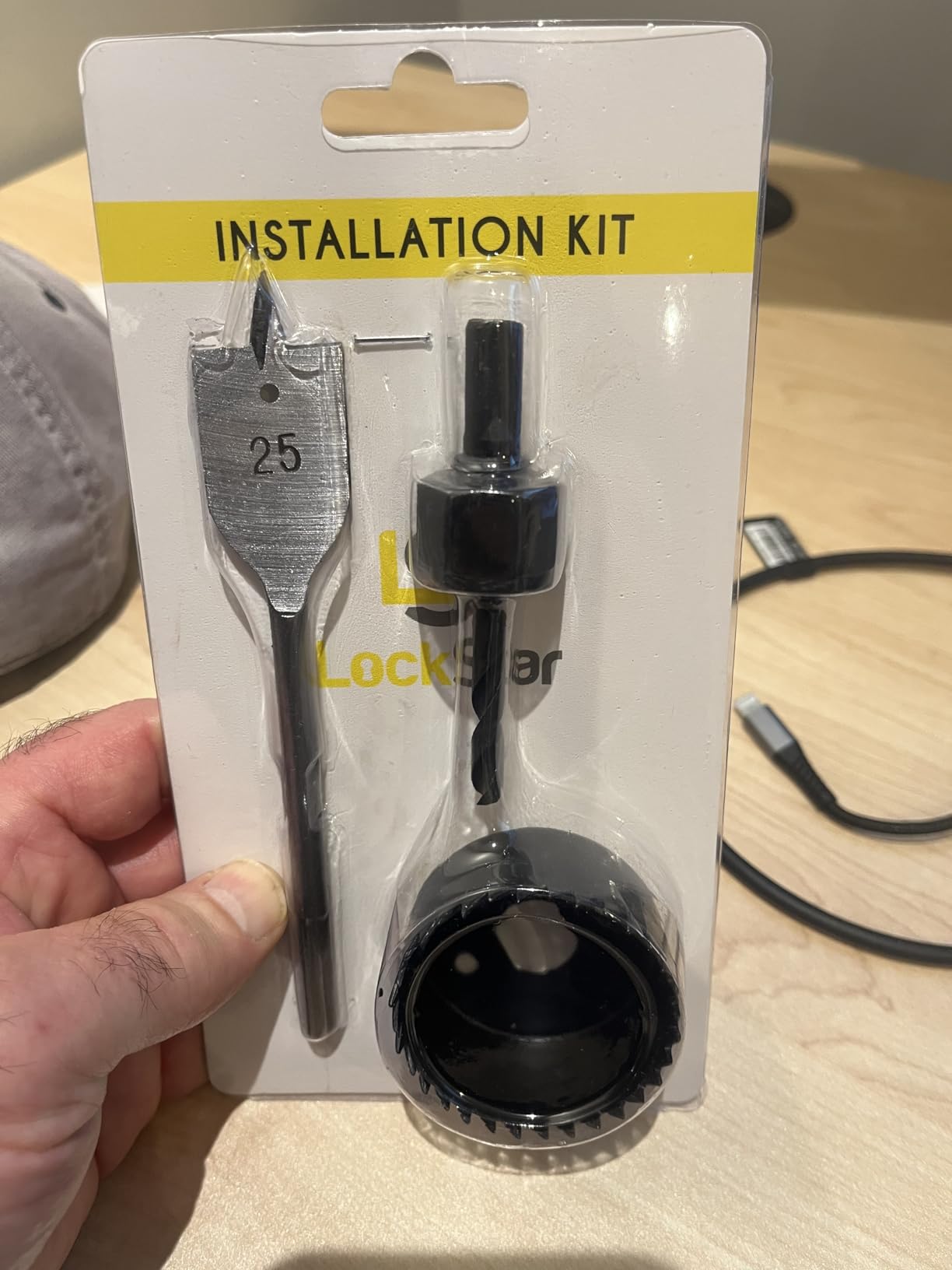 LOCKSTAR Smart Door Lock - Keyless Entry Deadbolt Door Lock - Multiple Entry Methods - APP, Fingerprint Touch ID, Keypad Code, Card FOB, Traditional Key - Smart Home Devices - Customer Photo 1